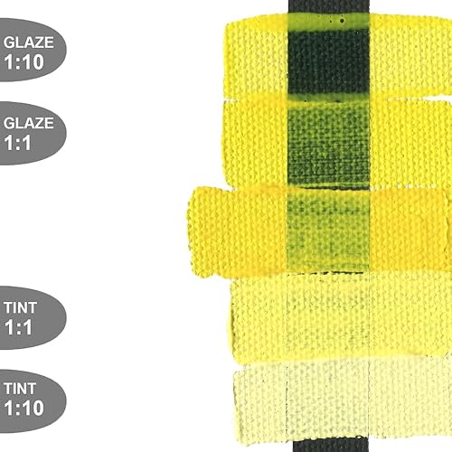 Miniatura 5 de Acrílico de cuerpo pesado dorado, tubo de 2 onzas, luz amarilla de benzimidazolona (1009-2)