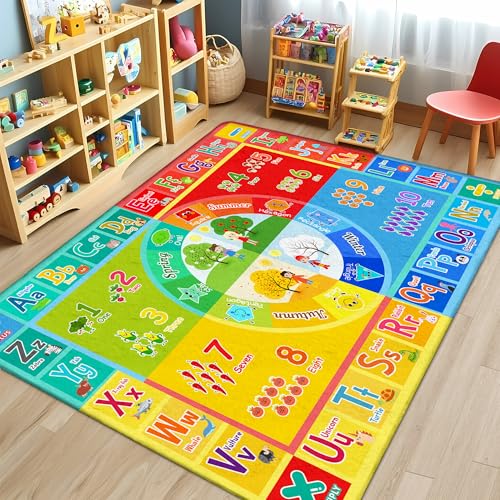 Tapete infantil 12 x 18 cm para sala de aula e sala de jogos - Ta...