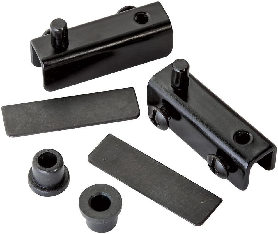 Glass Door Pivot Hinge - Satin Black (Pair)