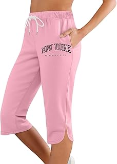 Pantalones cortos a cuadros Mujer Moda Mujer Cómodos Casual Adelgazar Pantalones Deportivos de Cintura Media Pantalones Verdes Mujer Cargo