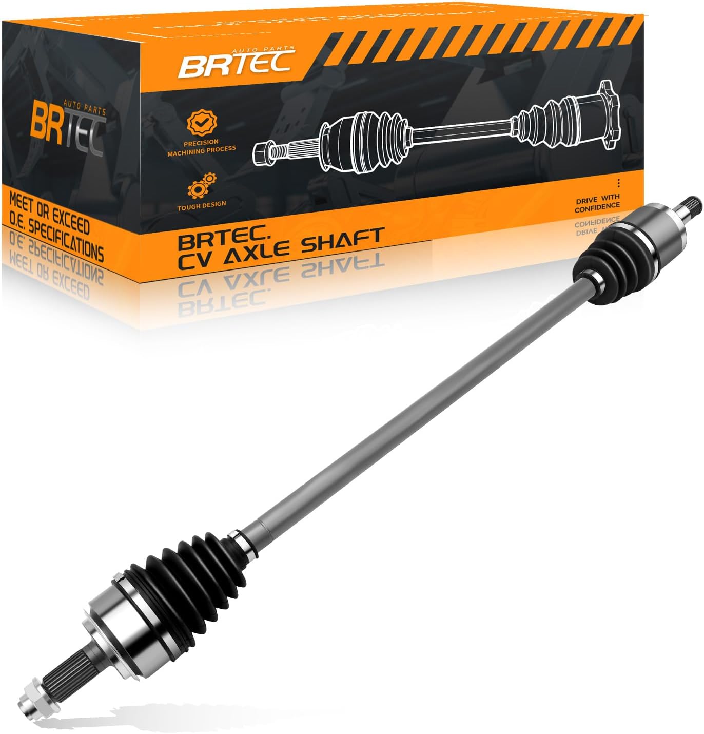 Front CV Axle Shaft Assembly compatible for Honda Accord 2003-2007 L4 2.4L Automatic Transmission - Passenger Side, 60-4218