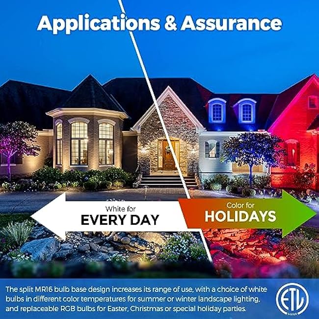 Gardencoin Solid Brass Outdoor Landscape Spotlight, 12V LED Low Voltage Spot Light for Garden and Yard Uplighting, Bronze Heavy Duty Accent Lighting Fixture with 2700K Bulb (Classic, Single)