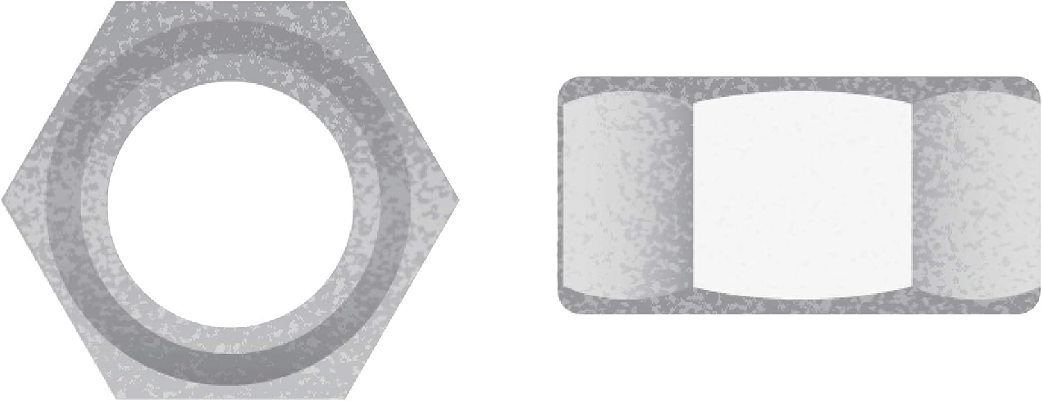 SEACHOICE Hex Nuts 1/2-13 HX NUT STL H.D.G. 100/B