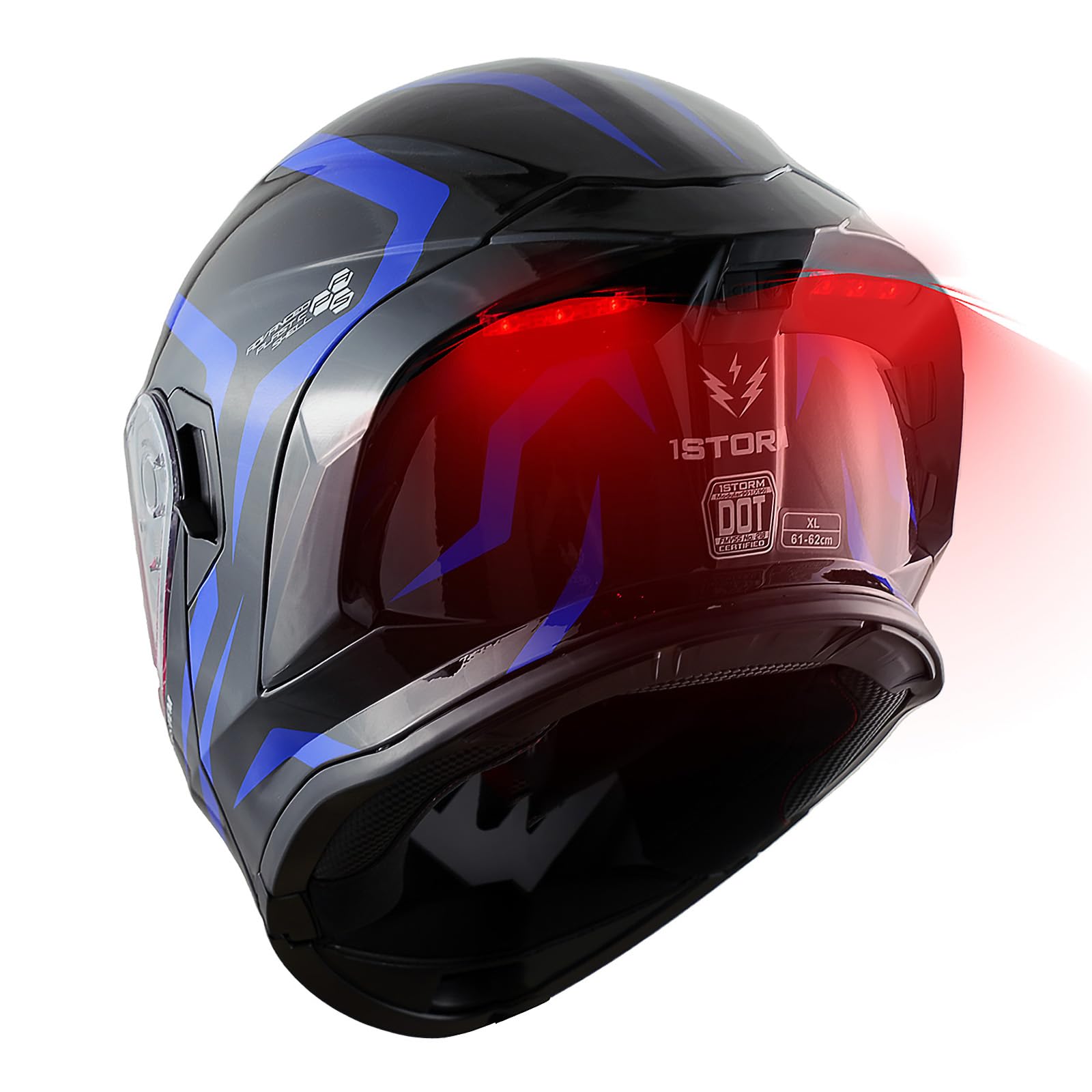 Amazon.com: 1Storm New Motorcycle Bike Modular Full Face Helmet 