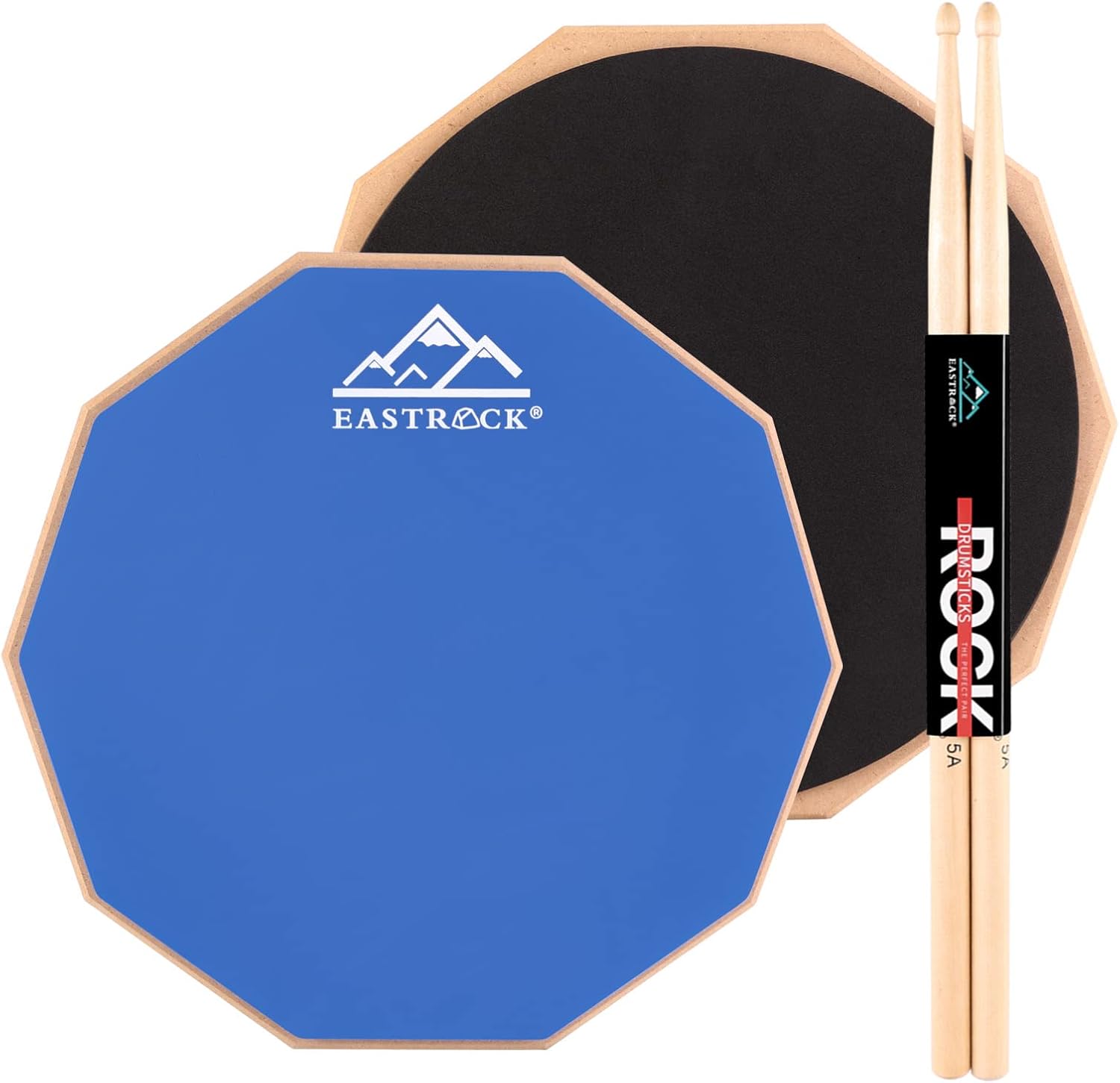 EASTROCK Practice Drum Pad, 11 Inches Double Sided Slient