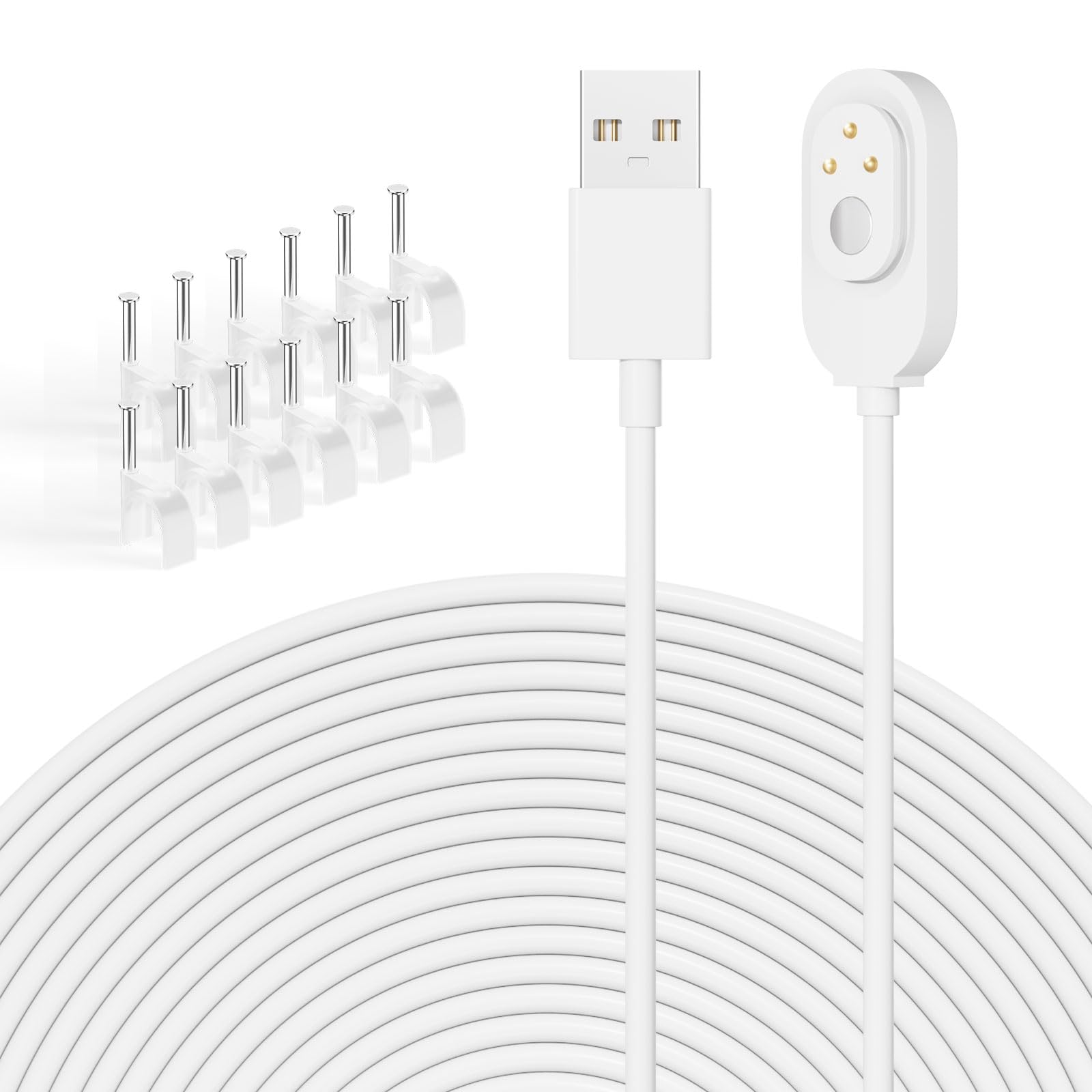 Baaletc Charging Cable for Arlo Camera Charger Cable, 17FT Weatherproof Outdoor Charging Cable with Quick Charge Adapter, Compatible with Arlo Pro 3, Pro 4, Ultra, Ultra 2