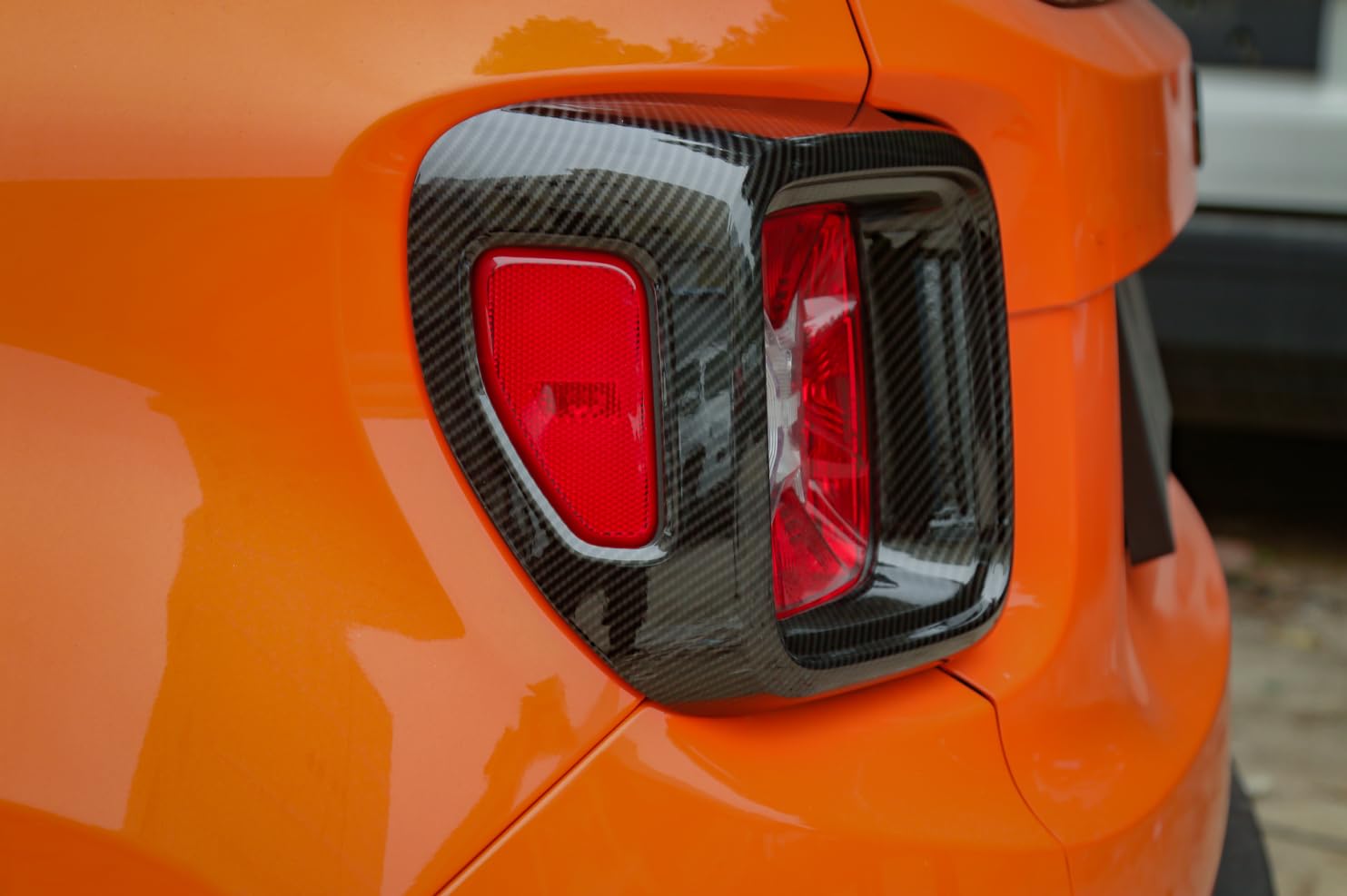 Copertura del fanale posteriore per Jeep Renegade 2016-2024, ABS coperchio decorativo (fibra di carbonio)