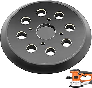 5 Inch 8 Hole Hook and Loop Sander Backing Pad Replacement Pad for Milwaukee 51-36-7090 & 51-36-7100 Compatible with Milwaukee 6021-21 & 6034-21 Random Orbit Sander