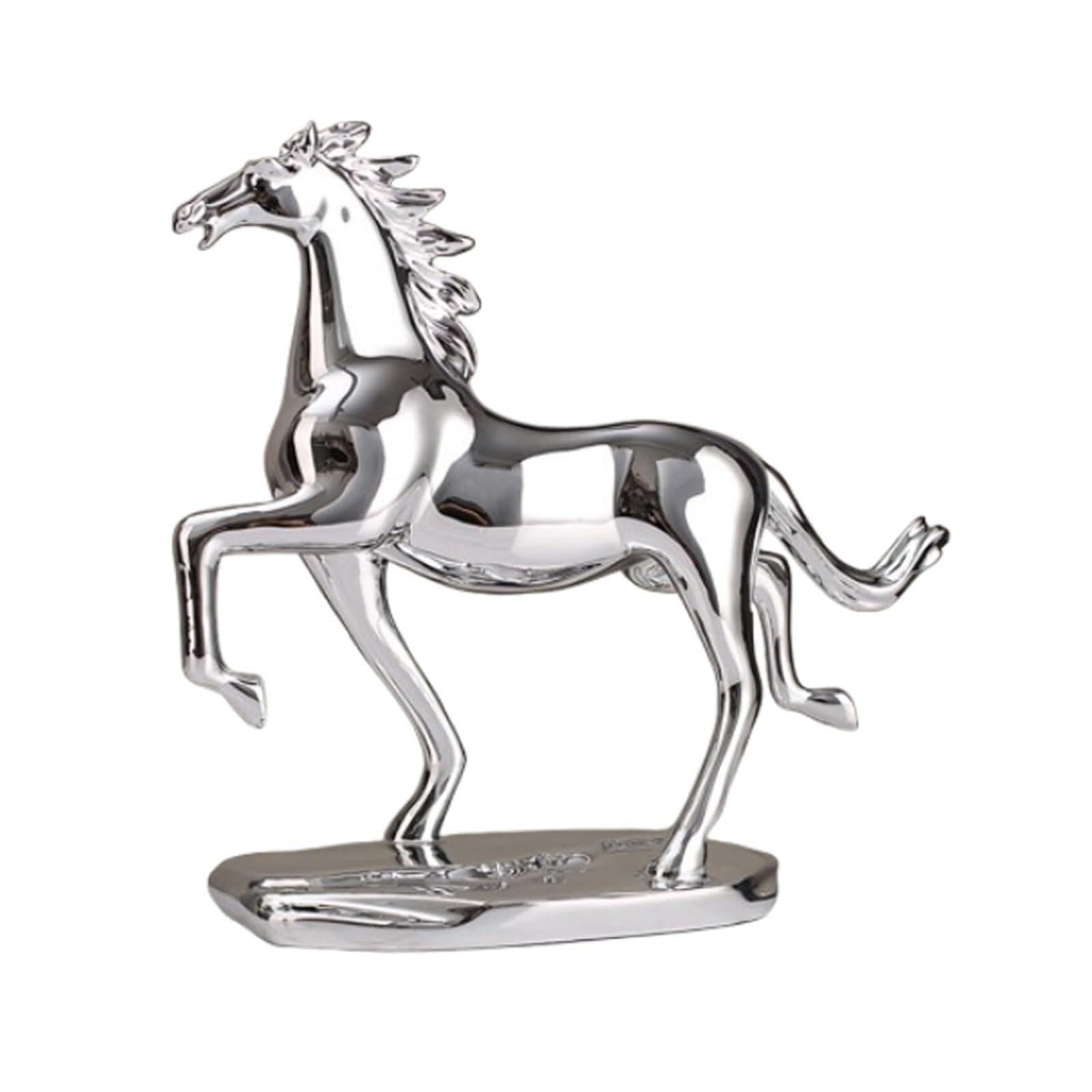 KUKUUU Horse Statue Sculpture Figurine Table Decoration Crafts(A,26 * 10 * 23.5CM)