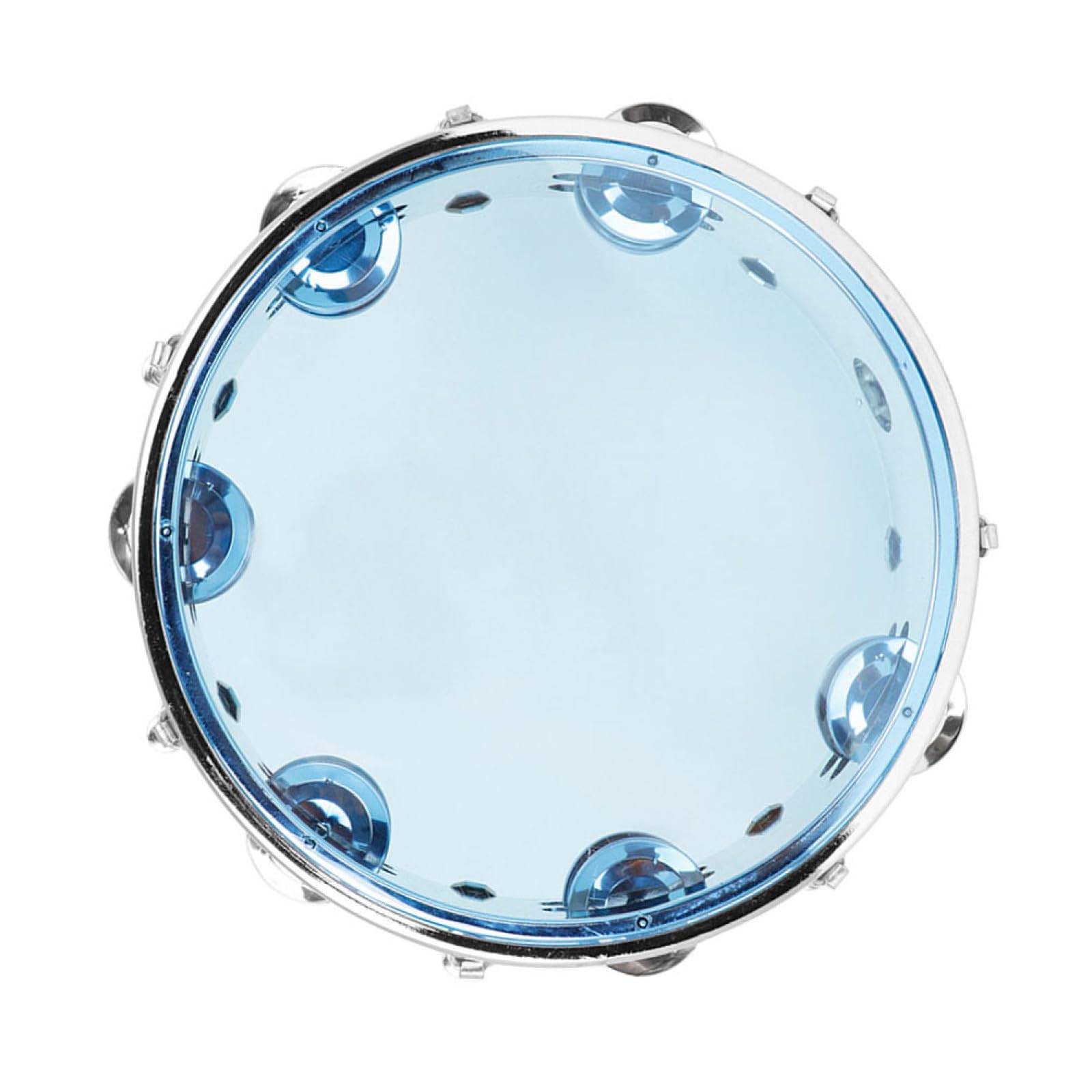 Pandereta de Percusión de 8 Pulgadas Doble Serie Autoafinable, Aro de Metal y Cuerpo Abs, Juguete Musical para Estimular Sentidos y Comunicación Padre E Hijo