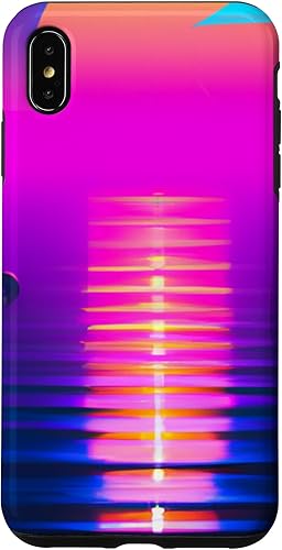 iPhone XS Max Vaporwave Sun Synthwave Sunset Aesthetic Vaporwave Sunset Case