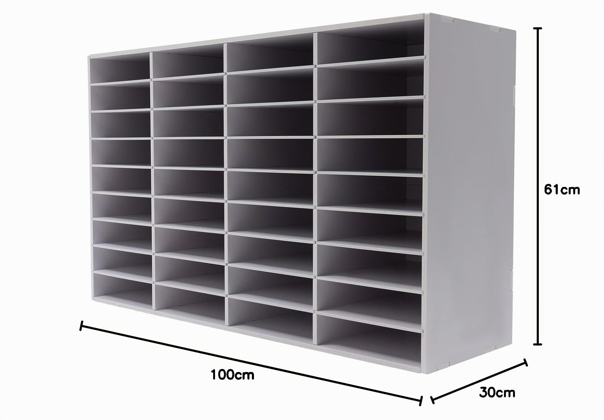 36 Compartments Letterature Organizer, Ufficio, Scrivania, Organizzatore ordinato, Portadocumenti, Bordo del PVC, bianco