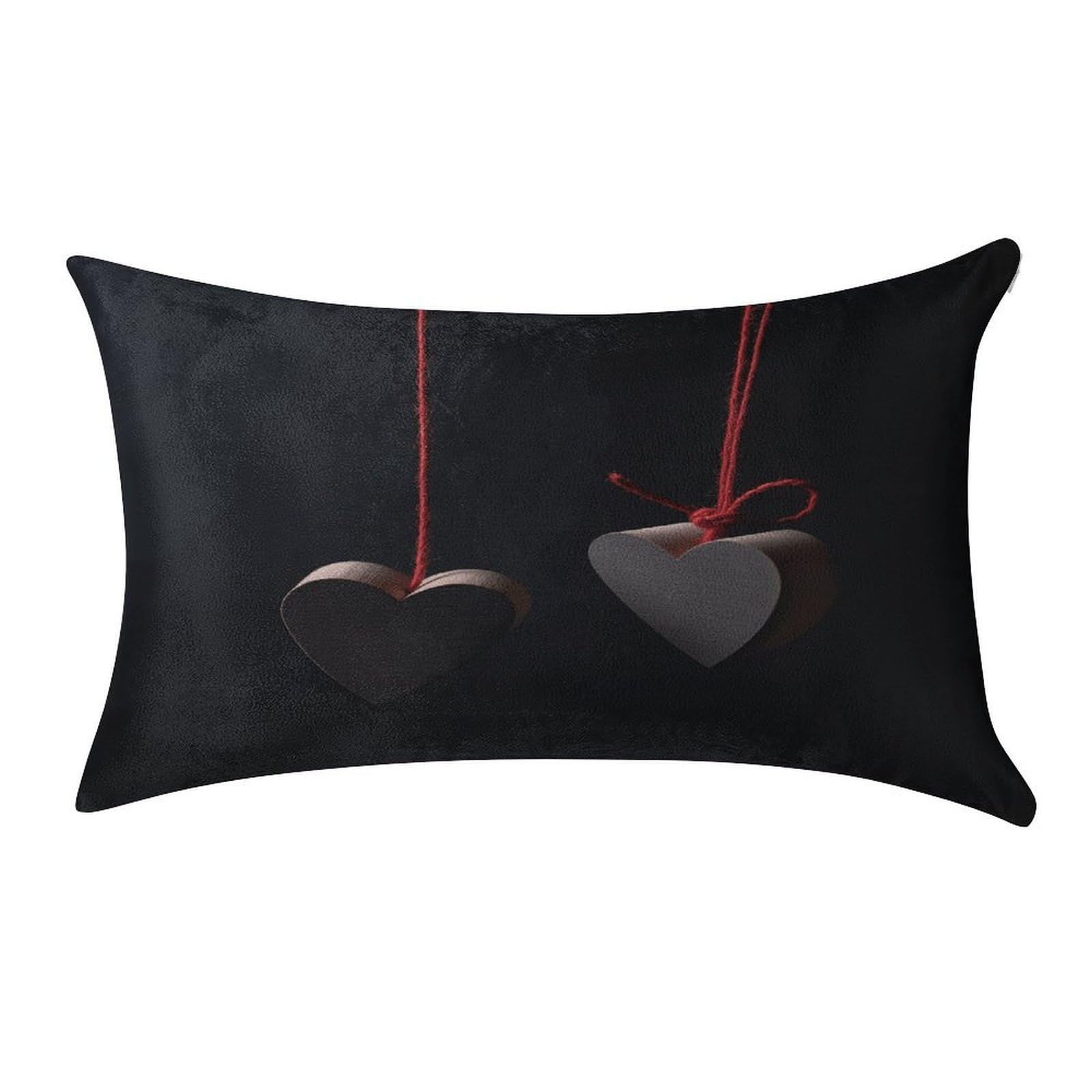 Btcowzrv Style Heart Shaped Wood Pillow Cover Pillow Case Pillowcase