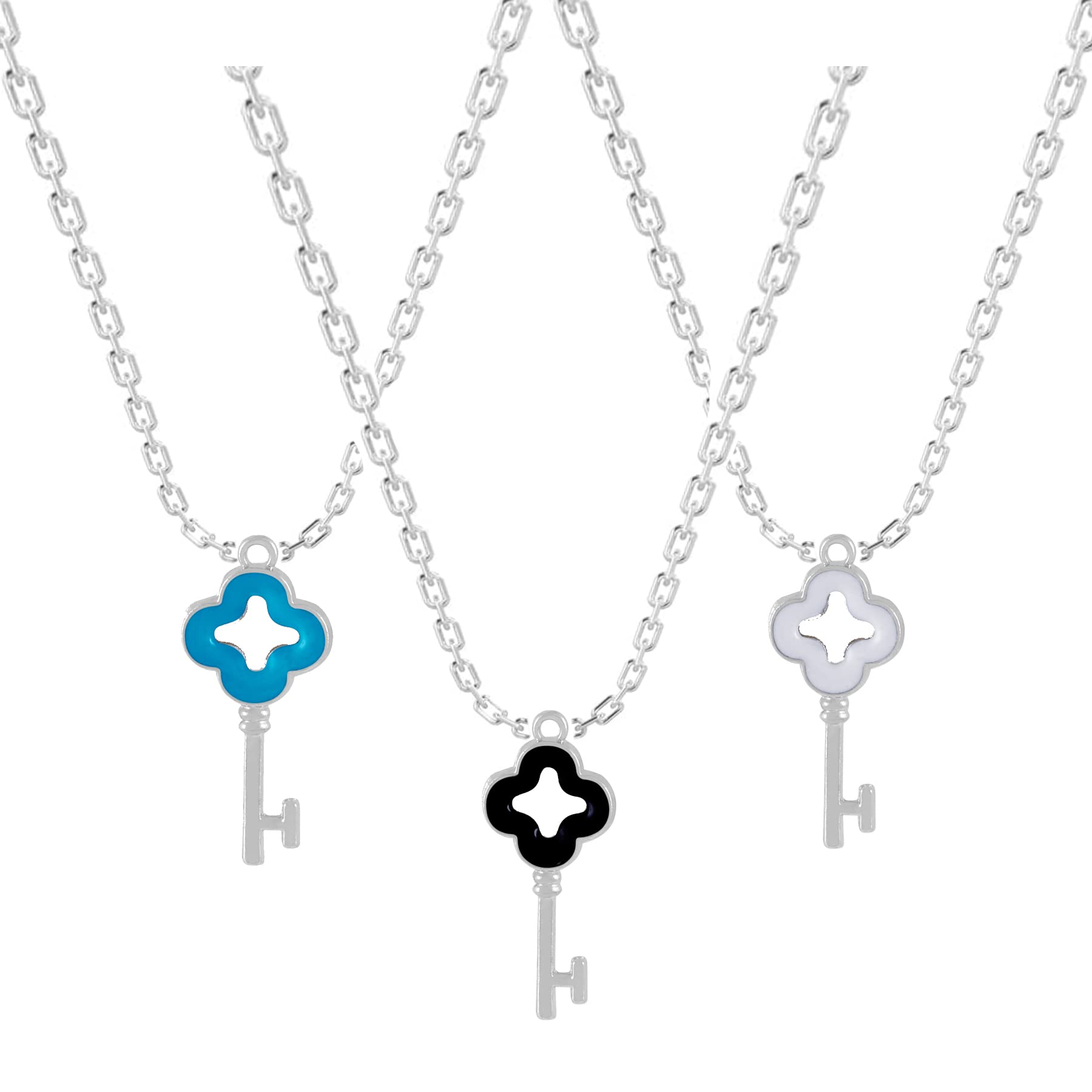 Okos Fashion Crystal Jewellery Rhodium Plated Combo of 3 Delicate Meenakari Key Pendant Necklace With Chain For Girls And Women PD1000879SKEY (B0BWY4PSCW) Amazon Price History, Amazon Price Tracker