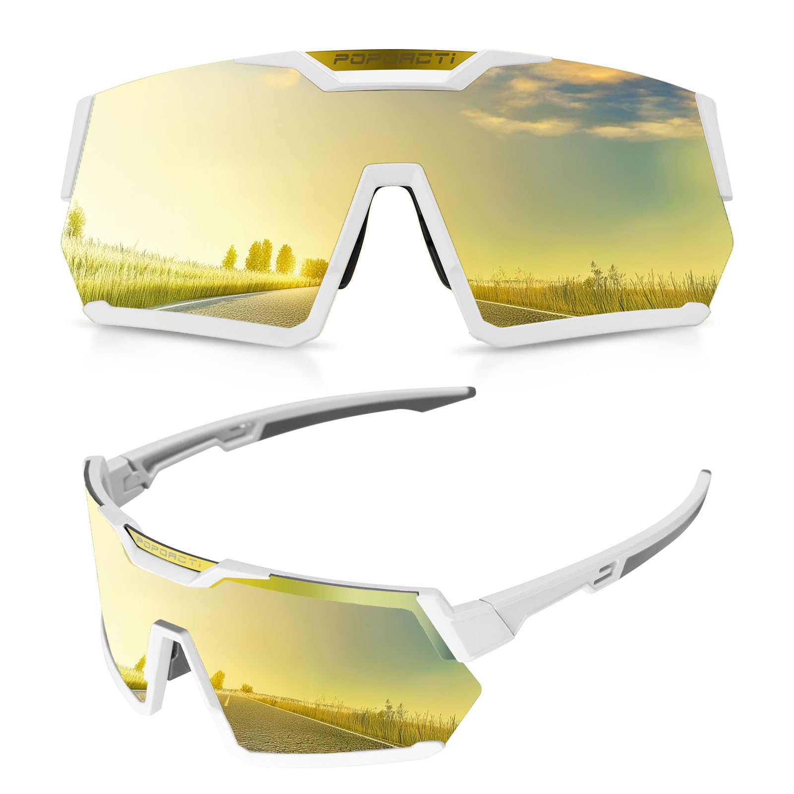 Gafas de sol para ciclismo y deportes, protección polarizada UV400, ligeras y duraderas para hombres y mujeres