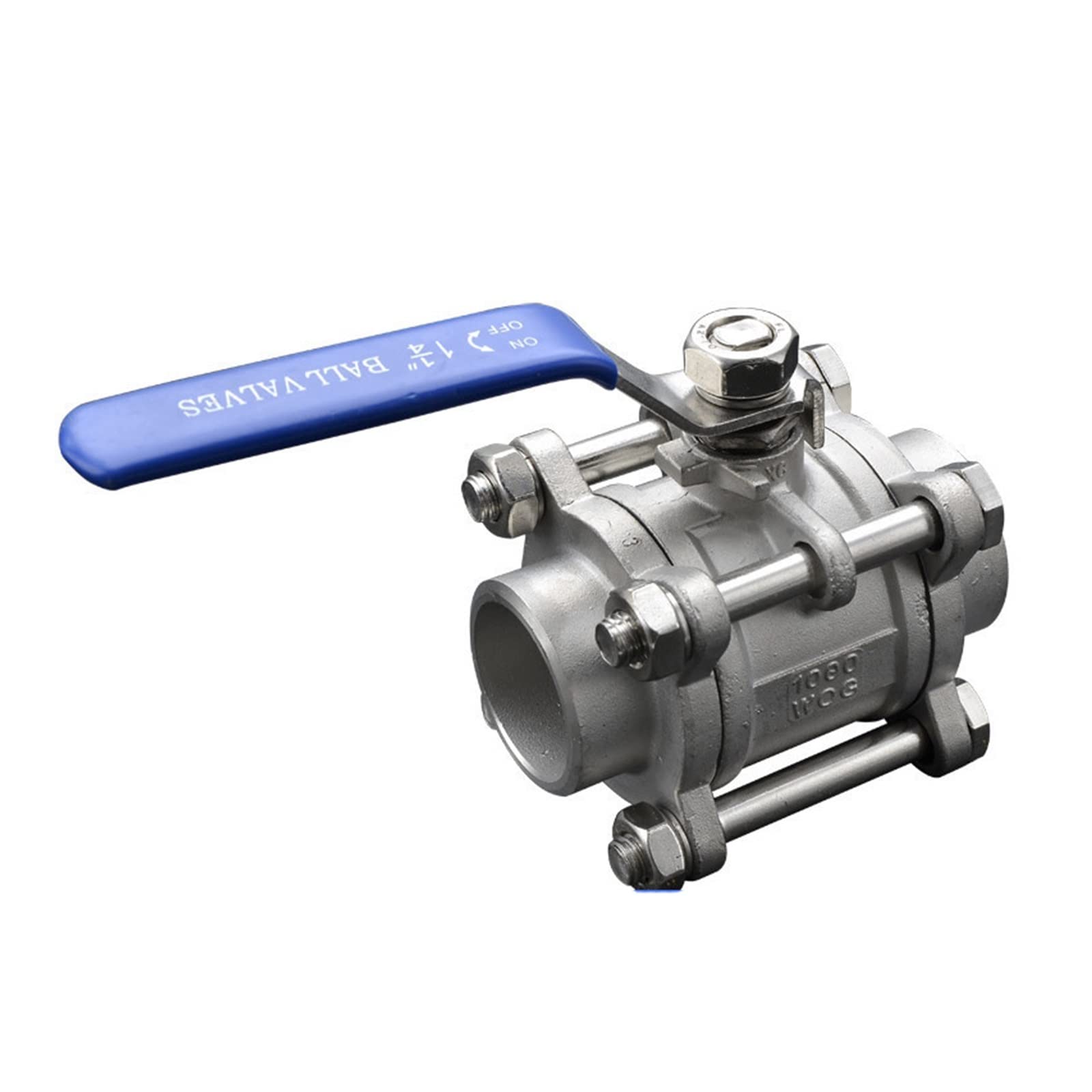 TREDSWQCV 1-1/4" Stainless Steel BSP Thread Ball Valve DN32 Three-piece For Use With Liquids And Gases(SS316)