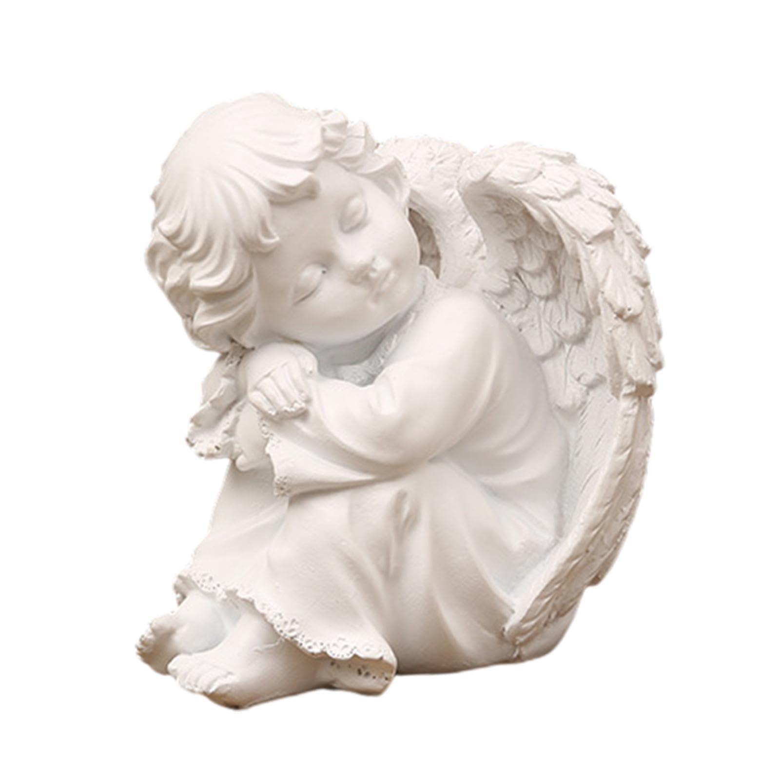 TWISAXC Garden Memorial Angel Sculpture Resin Statue With Vivid Details For Patio Lawn Decor Angel Sculpture For Patio Lawn Yard Porch Decor Lightweight, Style B