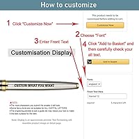 Vista 4 de Ancolo Bolígrafo de lujo personalizado para mujeres y hombres, bonito bolígrafo de regalo para escritura suave. Caja de regalo de bolígrafo elegante