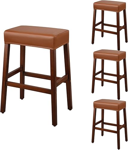 YISUN Fundas para taburetes de bar, paquete de 4 fundas elásticas resistentes al aceite, impermeables, de poliuretano, rectangulares, fundas para