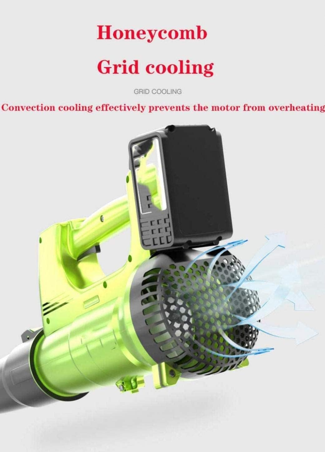 3 in 1 Cordless Leaf Blower Leaf Blower Garden Blower Collection Bag Garden Shredder and Chipper 10:1 Shredding Ratio 2 Electricity 3888w (2 Electricity)