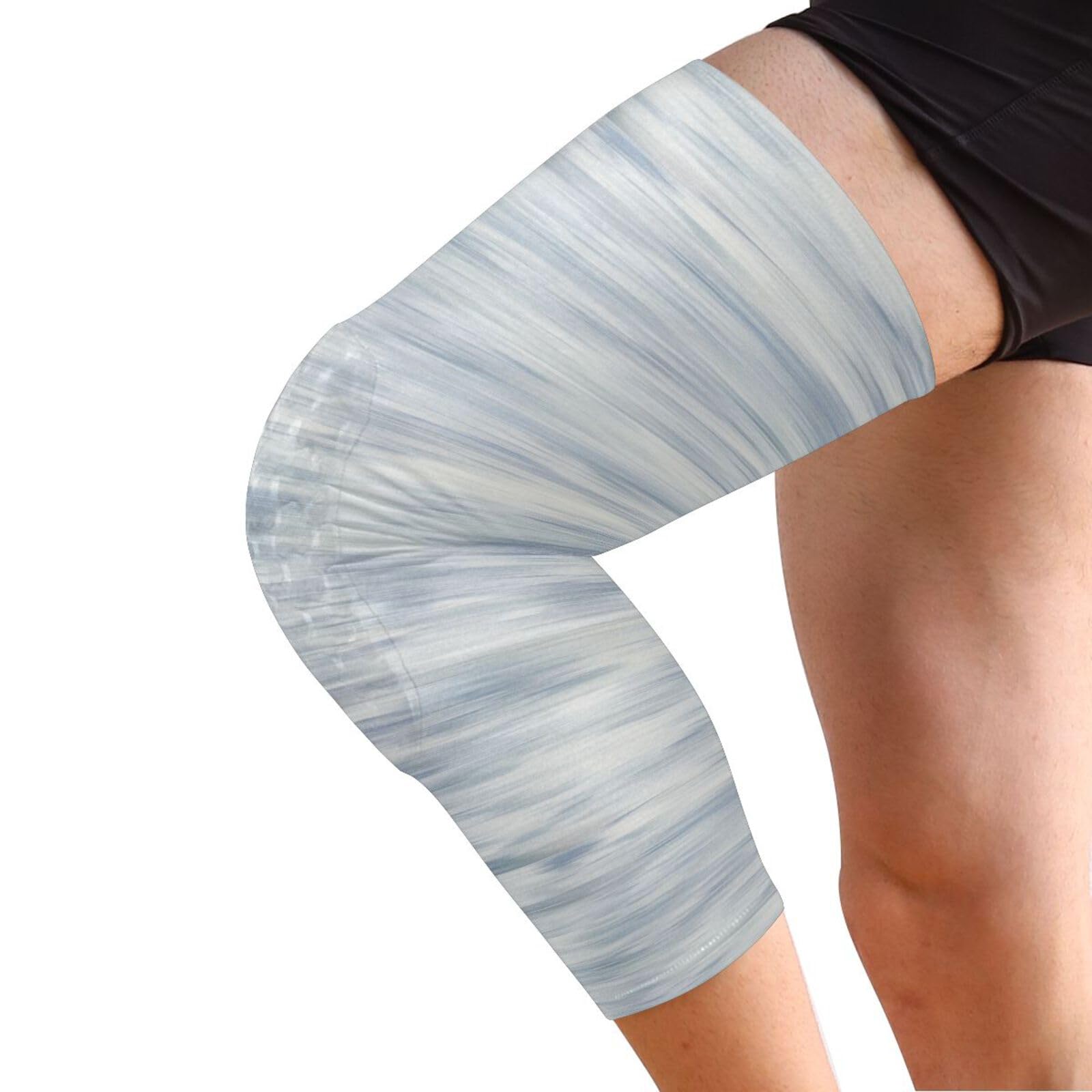 JUNZAN Gray and Blue Basketball Knee Pads for Youth Kids Wrestling Knee Pads with Sleeves Sport Kneepads for Volleyball Football