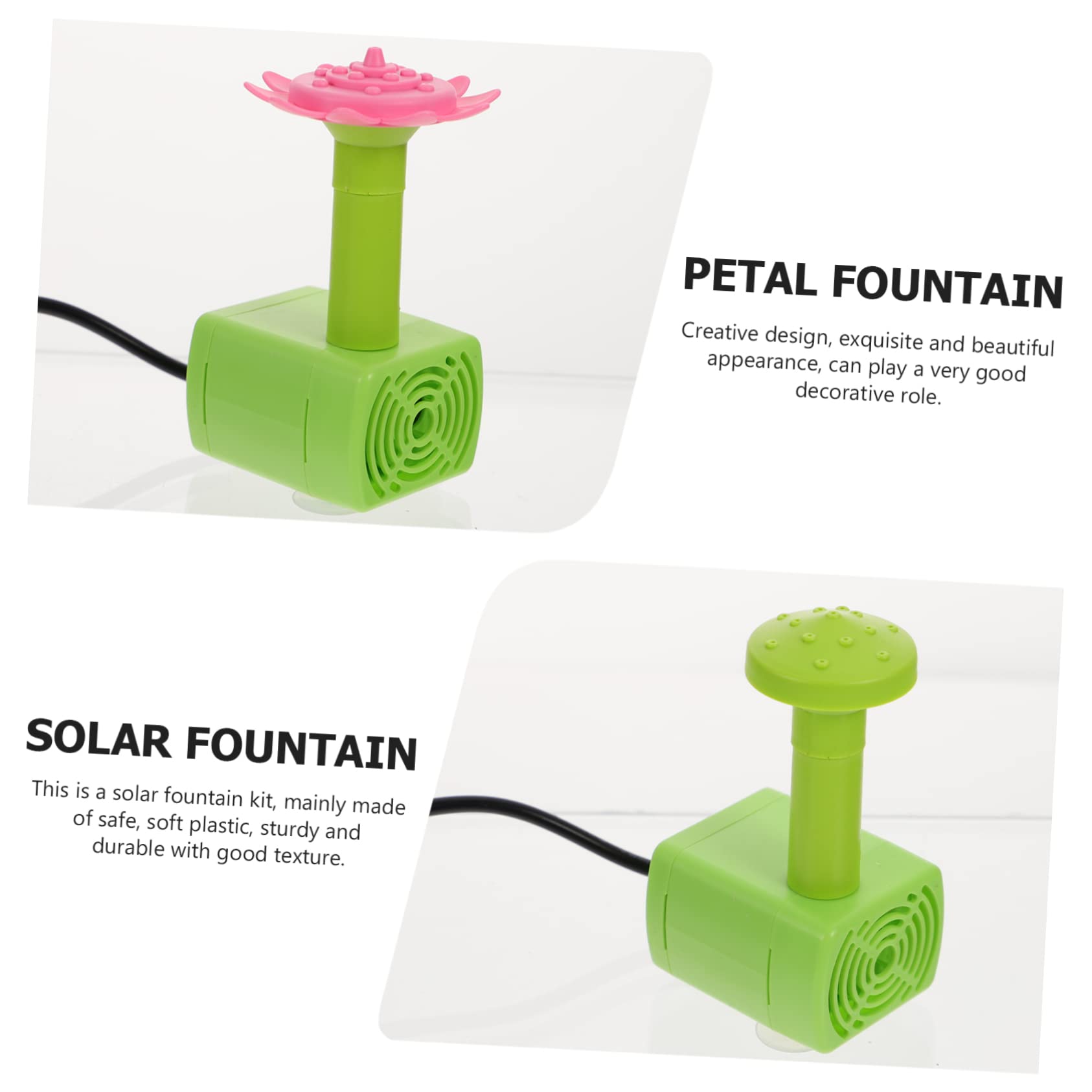 Pompa Solare per Fontana da Esterno Decorativa, Automatica, Plastica | Cortili Risparmio Energetico Spazi Verdi Attraente e Aspetto Creativo Energia Solare