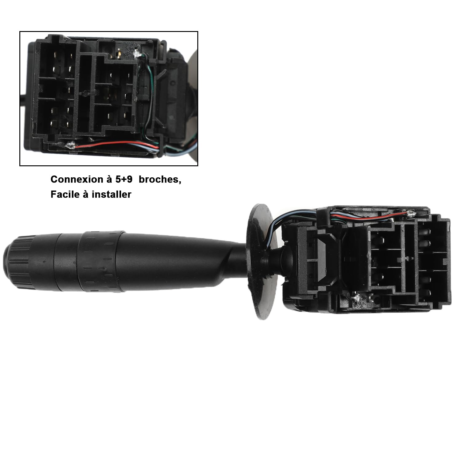 YAOPEI Commodo 14 BROCHES pour 406 605 806 Xsara Xantia Evasion Ulysse Zeta 9625193169 Commutateur de Colonne de Direction Phares Antibrouillards Klaxon et Clignotant