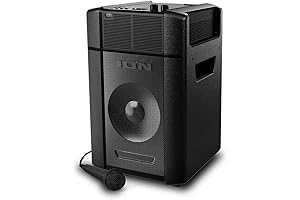 Ion Projector Deluxe Speaker Battery/AC Powered Indoor/Outdoor Projector (Renewed)
