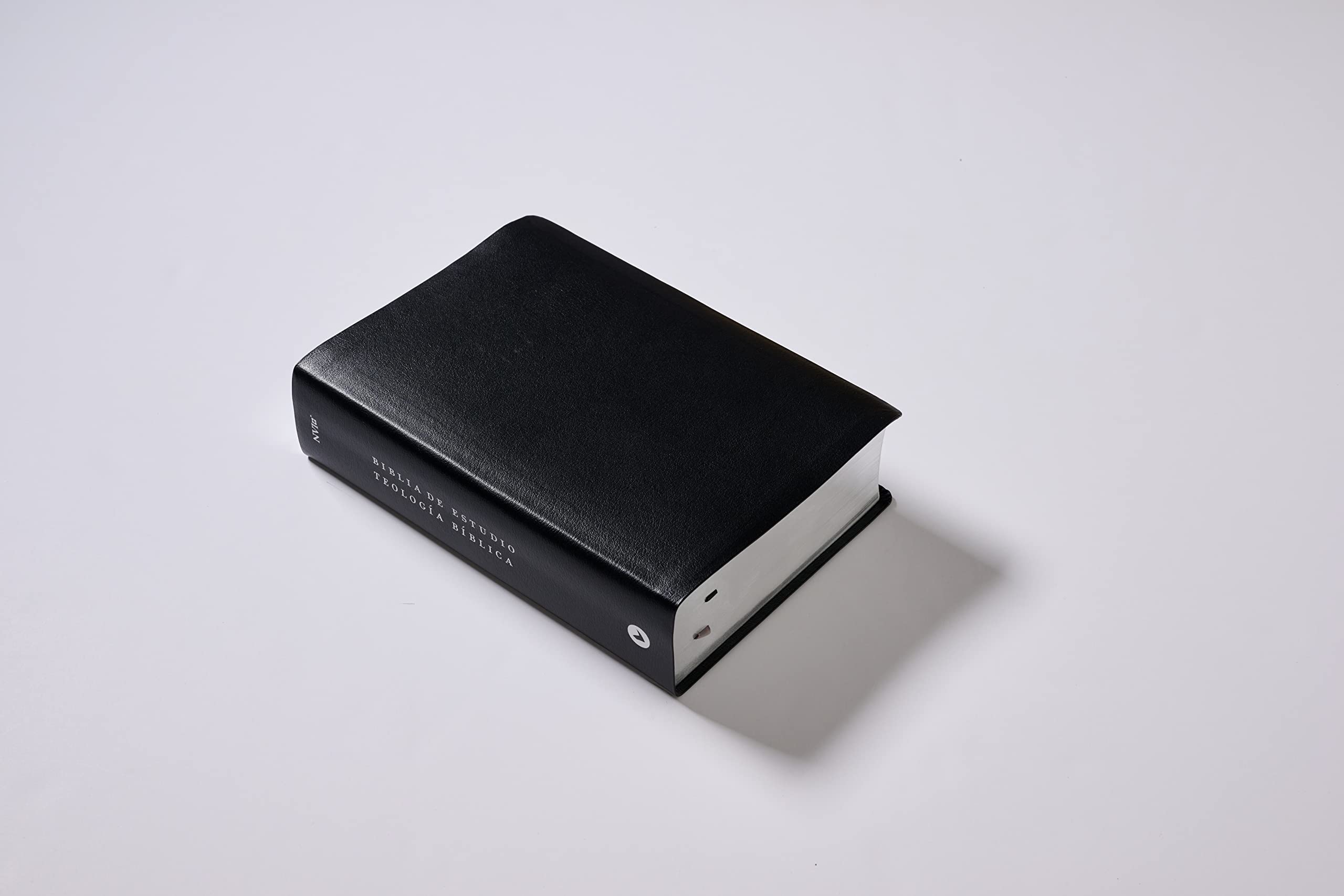 NVI Biblia De Estudio Teologia Biblica: Nueva Version International, Negro, Piel Reciclada: Sigue el plan redentor de Dios como se desenlaza en las Escrituras