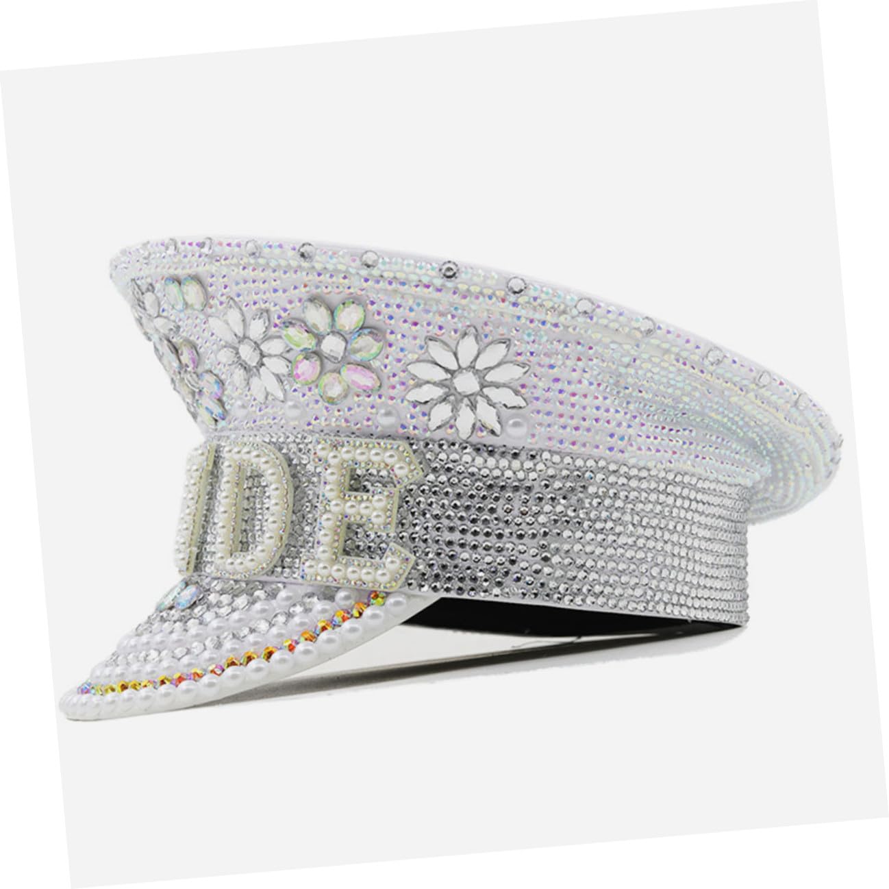 Toyvian Sombrero Incrustaciones de Blanco de de Novia Cómodo y Brillante para Despedidas de Soltera y Obsequios