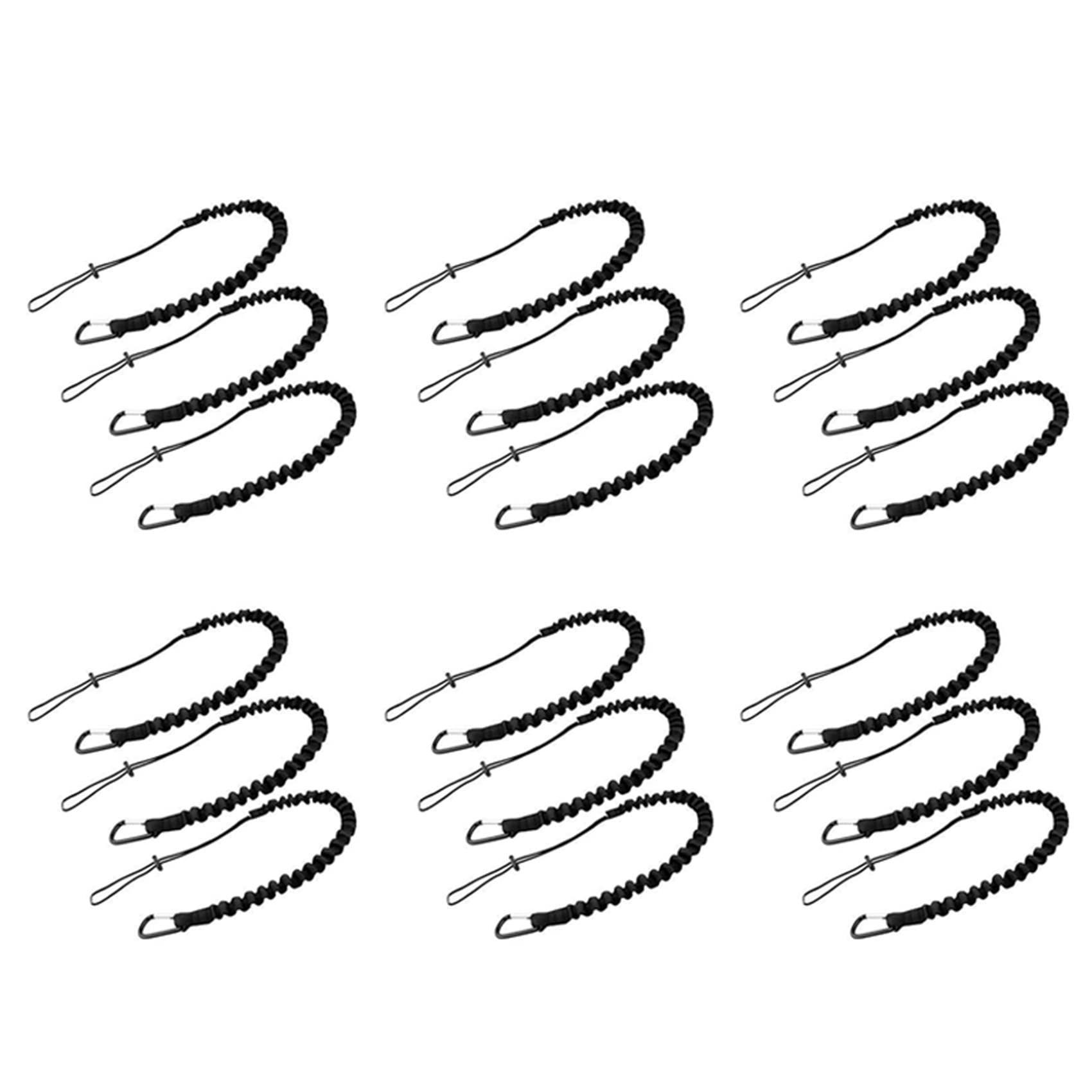 Cordino Sicurezza Per Utensili - 6 Pezzi, Nylon, Elastico, Anticaduta Per Lavori In Quota - Foto 2