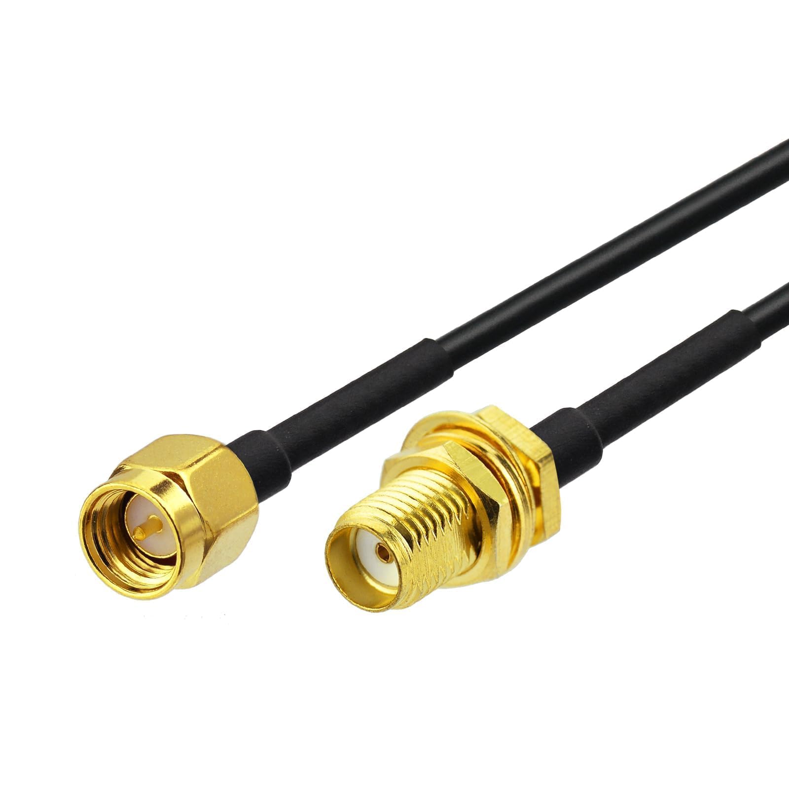 Superbat Cavo Prolunga SMA ALSR100 10m: Cavo SMA Maschio a Femmina a Bassa Perdita 50 Ohm per 4G LTE, Antenna WIFI/GPS/4G/GSM, Modem 4G/5G, Router, Antenna Radio