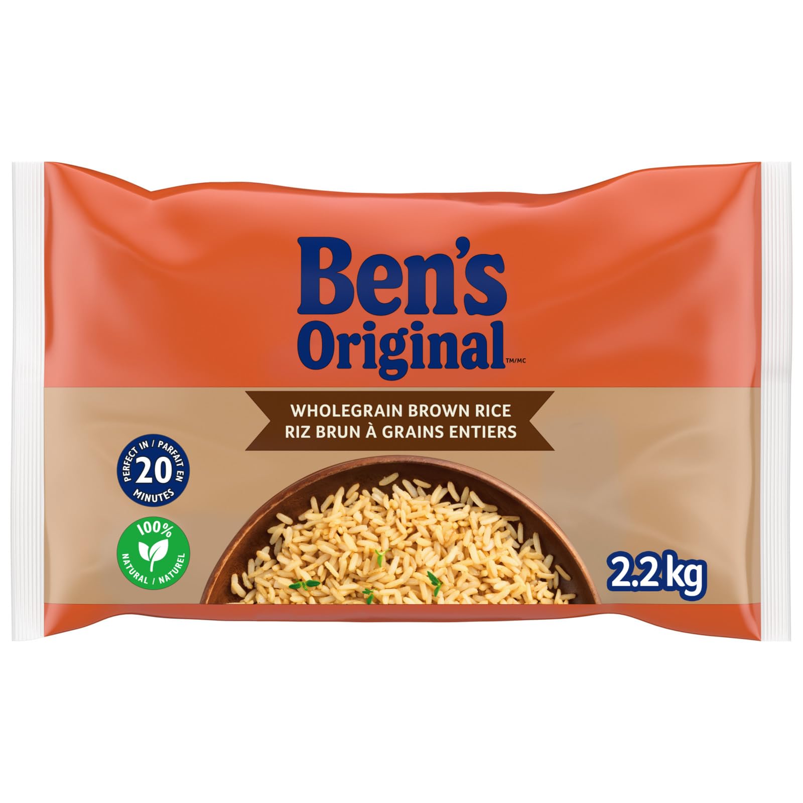 BEN'S ORIGINAL Whole Grain Brown Rice, 2.2kg Bag : Amazon.ca: Grocery ...
