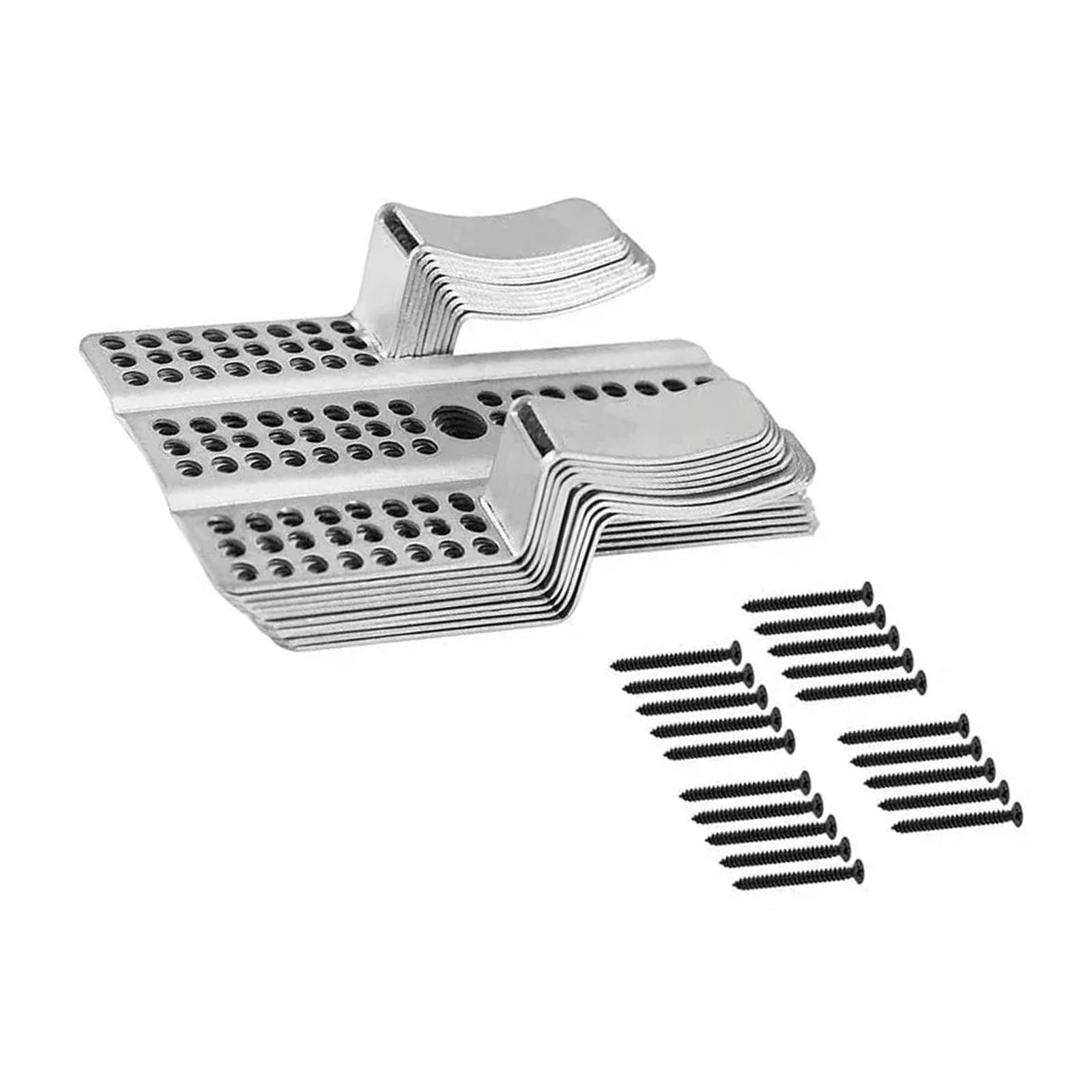 Jiapika B Wall Fixing Clips Stainless Steel Repair Hardware With Perforated Design For Home Maintenance And Repair Work Wall Clips Reinforcement Racket Steel Clip Home Maintenance Hardware