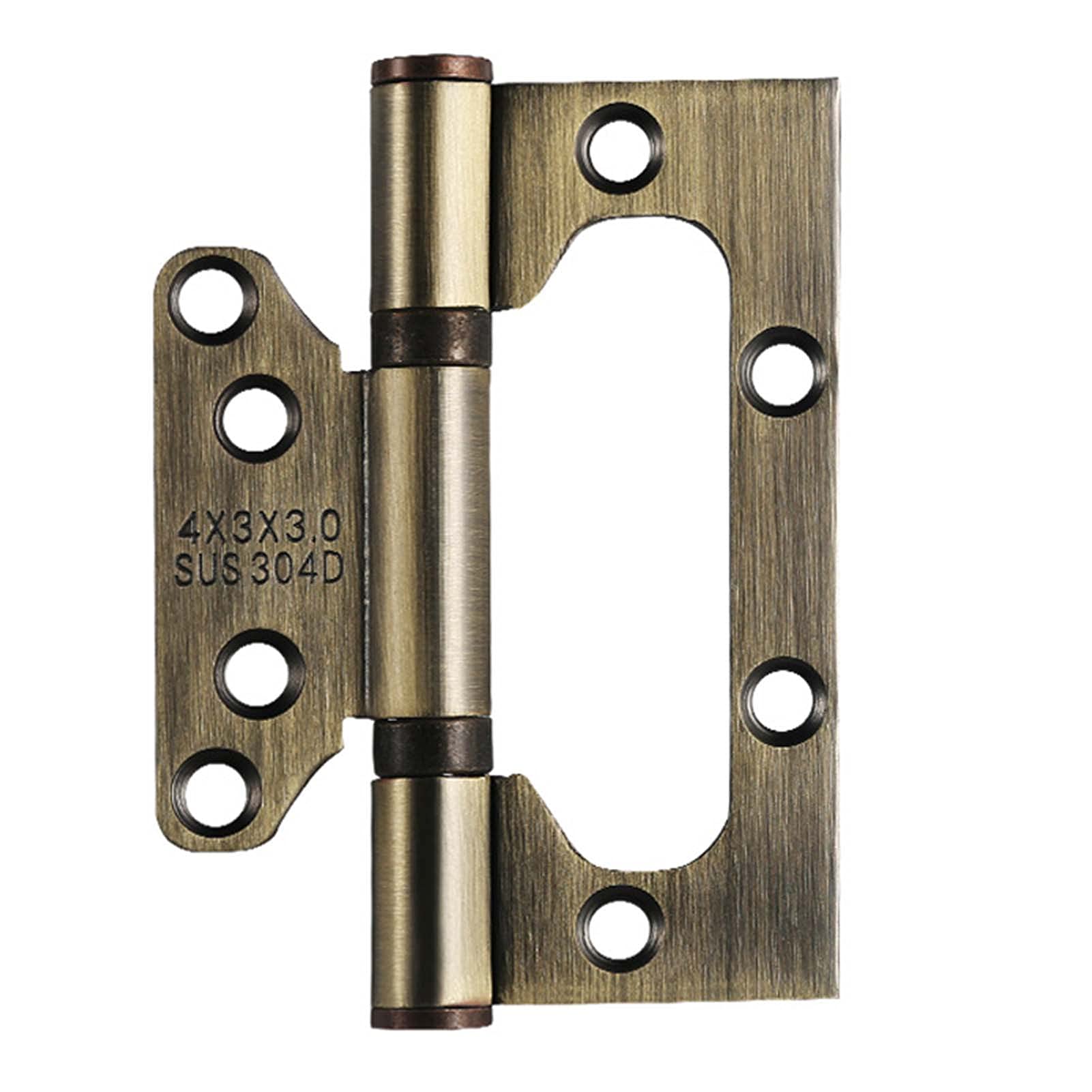 6 Pack Stainless Steel Hinge, 3Mm Door Hinges Quiet Smooth Antique Brass Perfect for Heavy,Green