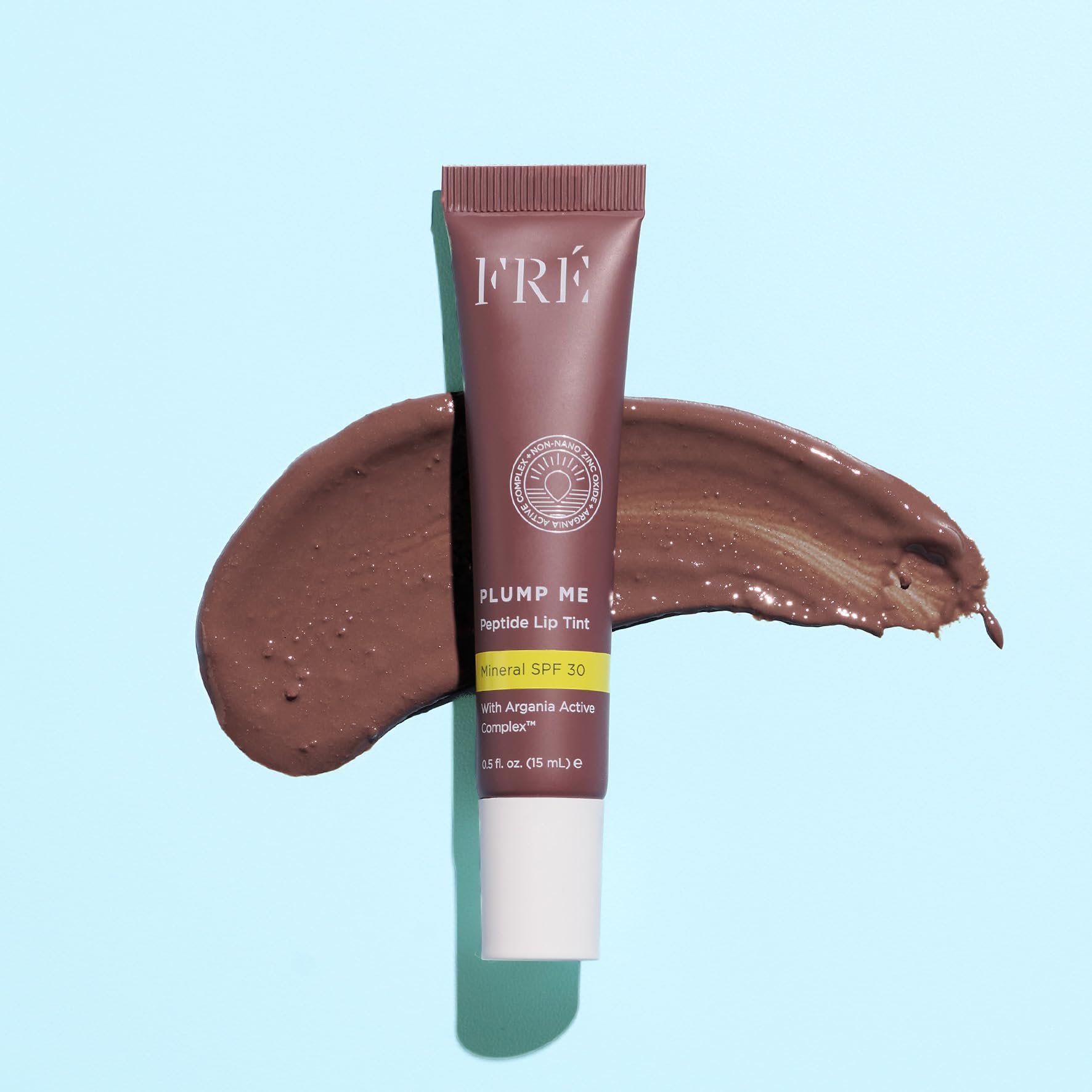 FRÉ Plump Me Peptide Lip Tint SPF 30 (Cassis) – 4-in-1 Plumping & Hydrating Mineral SPF 30 Lip Tint with 100% Non-Nano Zinc Oxide, Clean, Vegan Lip Care
