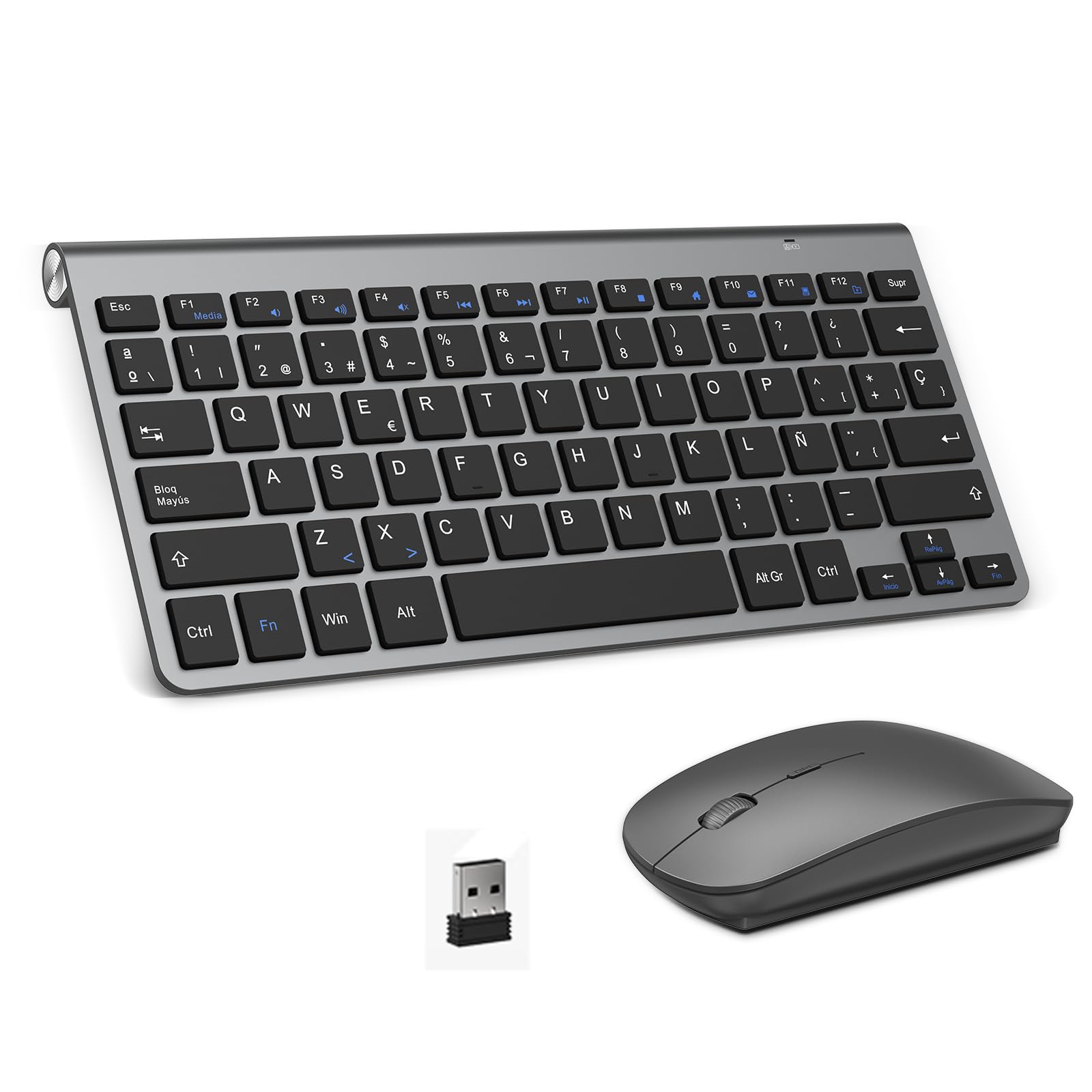 PINKCAT Teclado y ratón inalámbricos