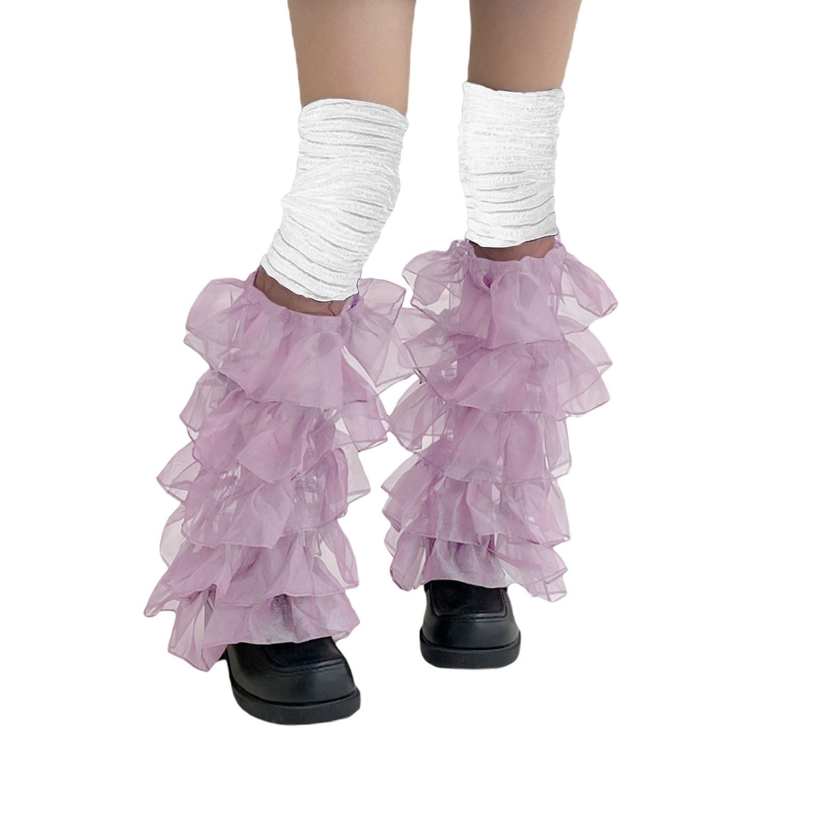 Damskie ocieplacze na nogi Gyaru Goth Leg Rib Knit Girls Boot Skarpety do domu Wewnątrz Na zewnątrz Spacery Impreza Prezenty świąteczne