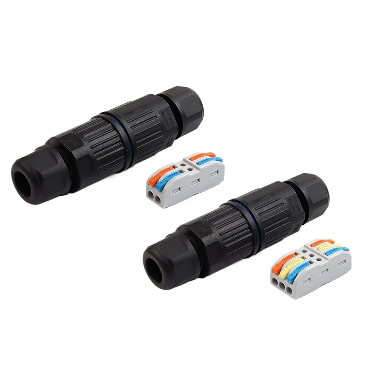 1PCS I Shape IP68 Waterproof Quick Wire Connector 2Pin 3Pin Terminals Adapter Outdoor Rainproof Wire Connectors Solderless LED Light(KVF-2003-3Pin)