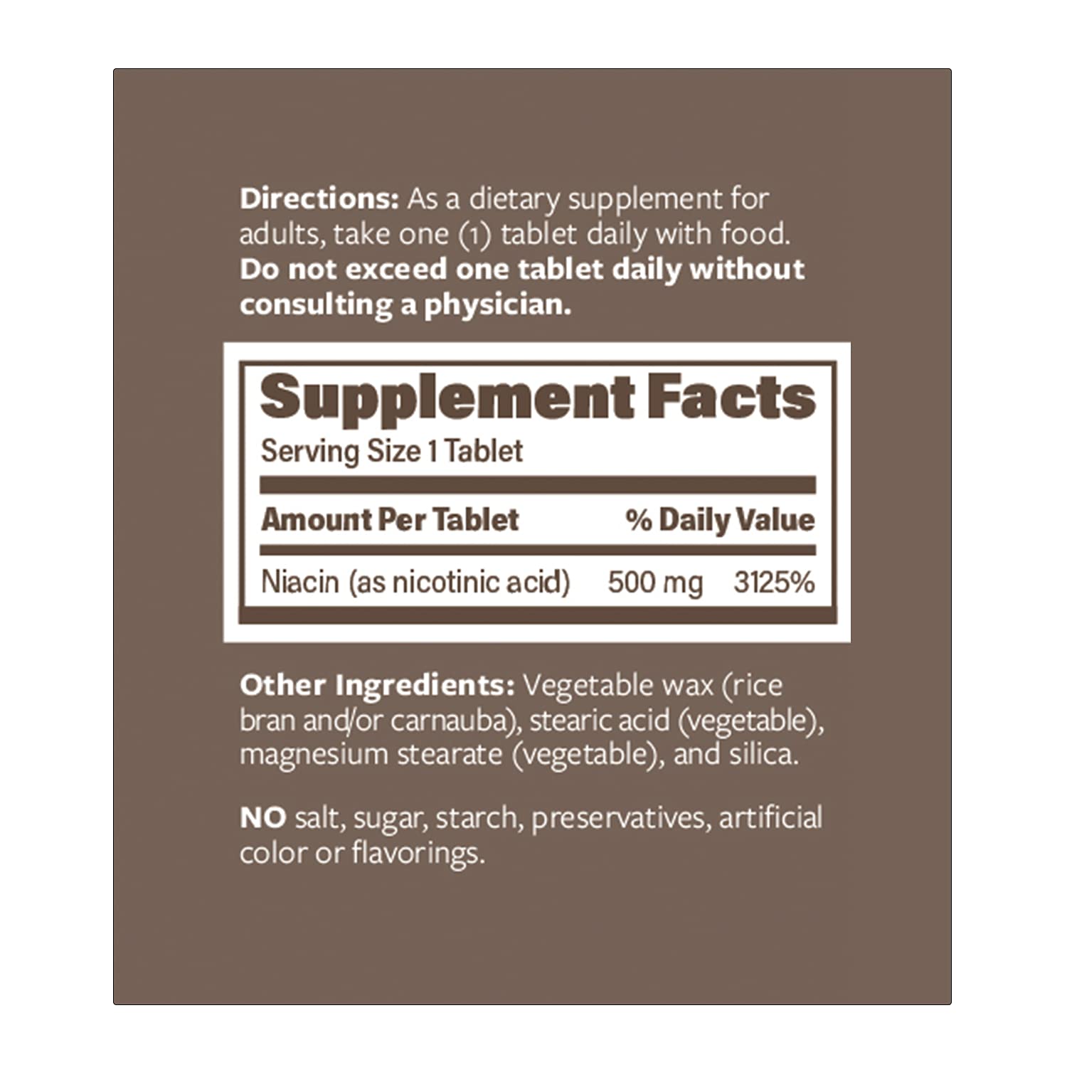 Buy ENDURACIN Niacin Vitamin B3 Niacin 500mg Extended Release & Low