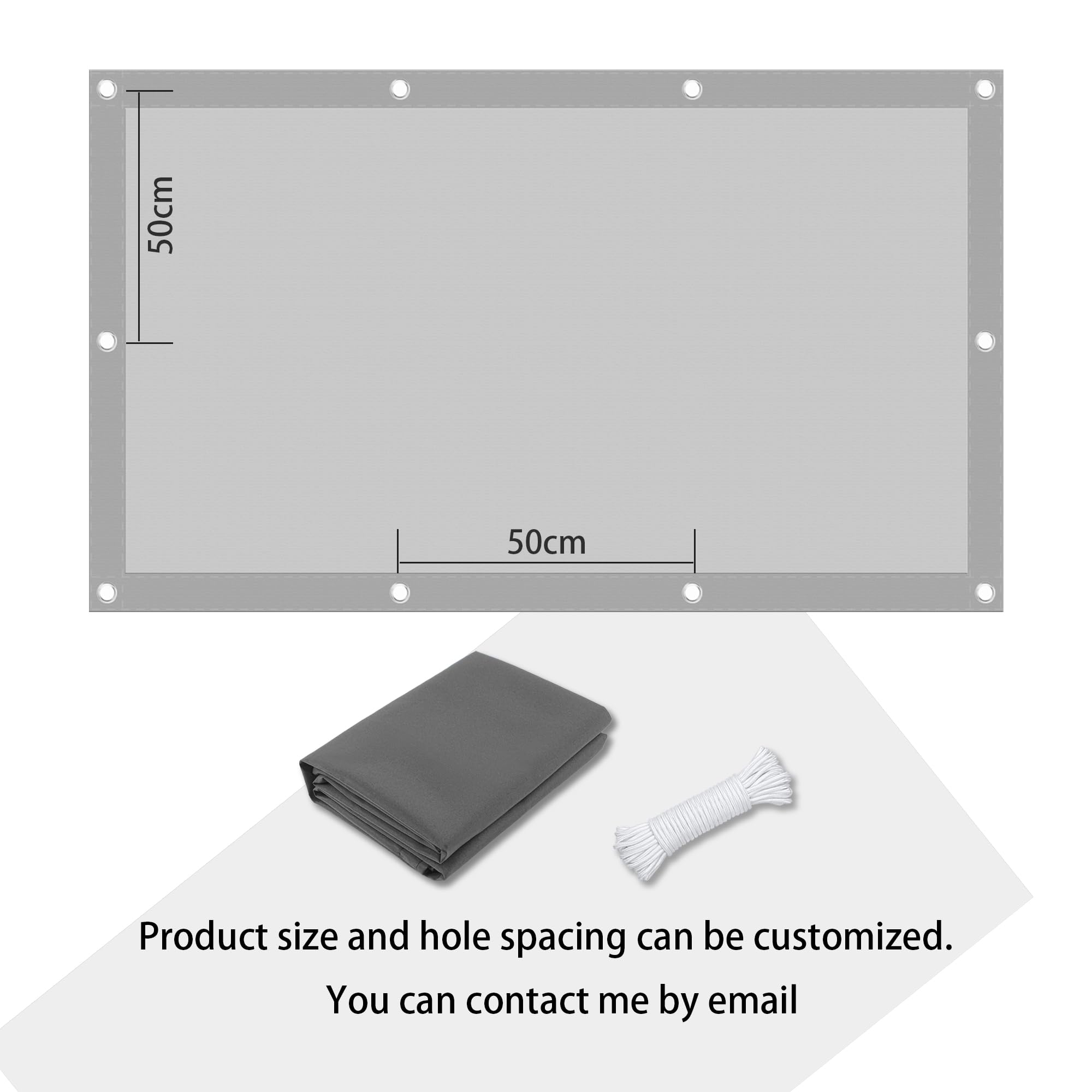 Wodoodporny Żagiel Ogrodowy 120 x 290 cm Ekran Prywatności, Siatka Cieniująca, Żagle Słoneczne Pod Kątem Prostym Z Linami Montażowymi Dla Patio Garden Backyard, Kolor ciemnoszary