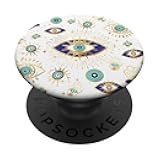 Evil Eye Yellow Indigo Blue Teal PopSockets Adhesive PopGrip