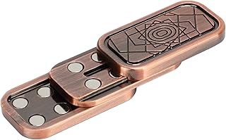 Vikye Magnetic Fidget Slider,Camera Shaped ADHD Push Slider Toy,Metal Press Click Anxiety Stress Relief Fidget Toys for Adults (Triple Slider)