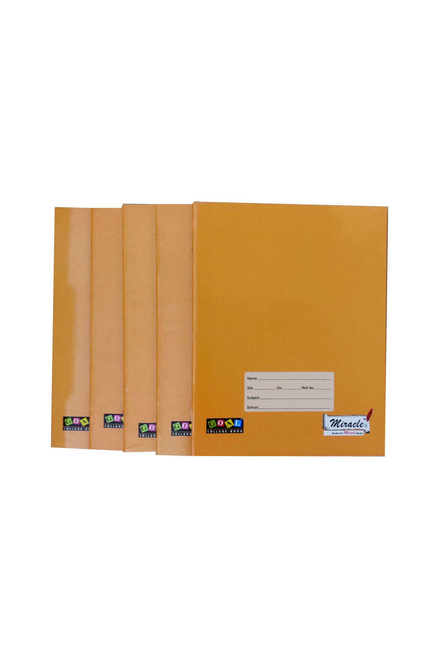 જમ્બો નોટબુક મીરેકલ બ્રાઉન ૧૭૨ પેજ ચારલીટી (૬નંગ) IJumbo Notebook Miracle Brown 172 Page Four Line (Pack of 6)