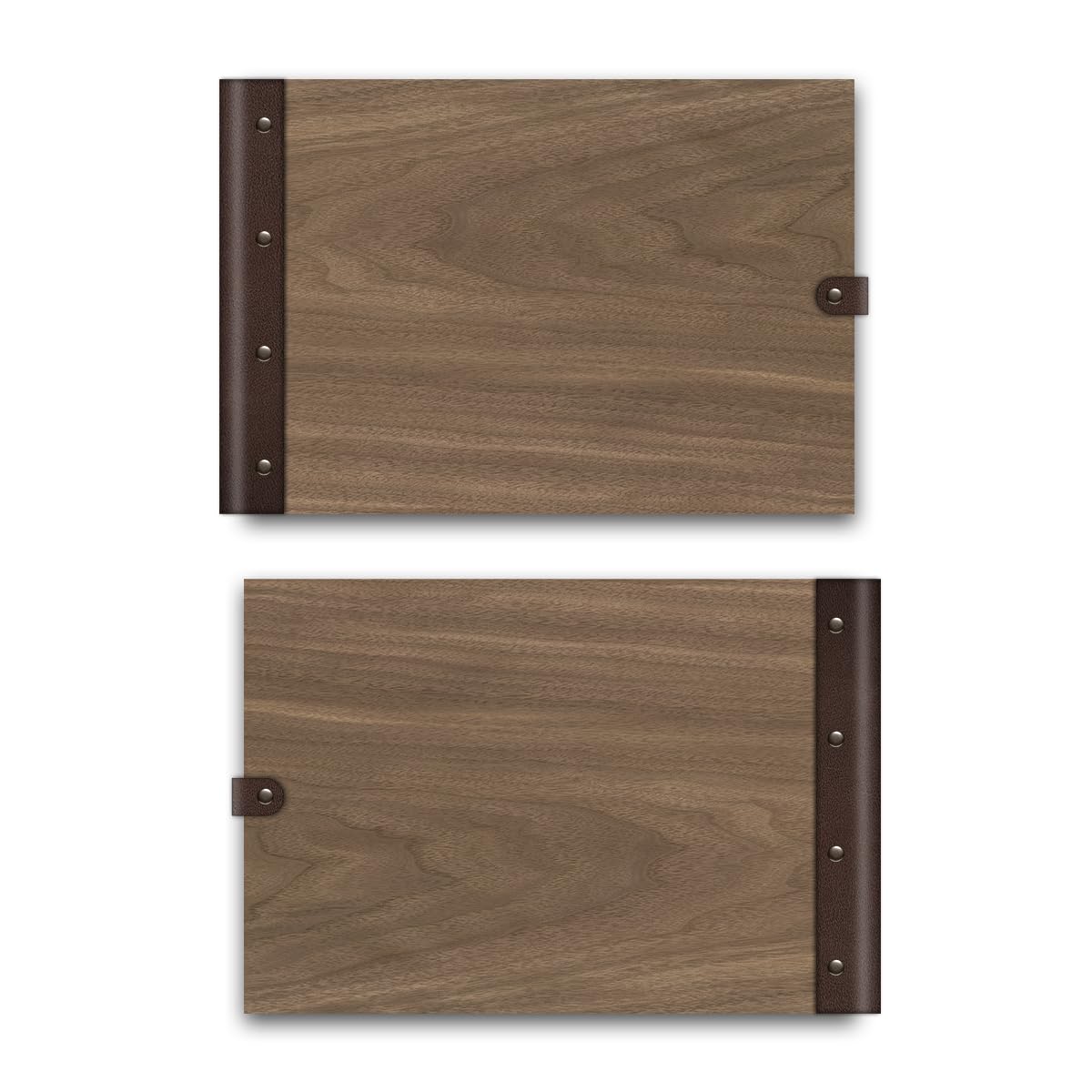 Kartenmachen.de Gästebuch echtes Holz DIN A4 Buch ohne Gravur - Blanko - mit 72 Blatt / 144 Seiten Naturpapier Weiß