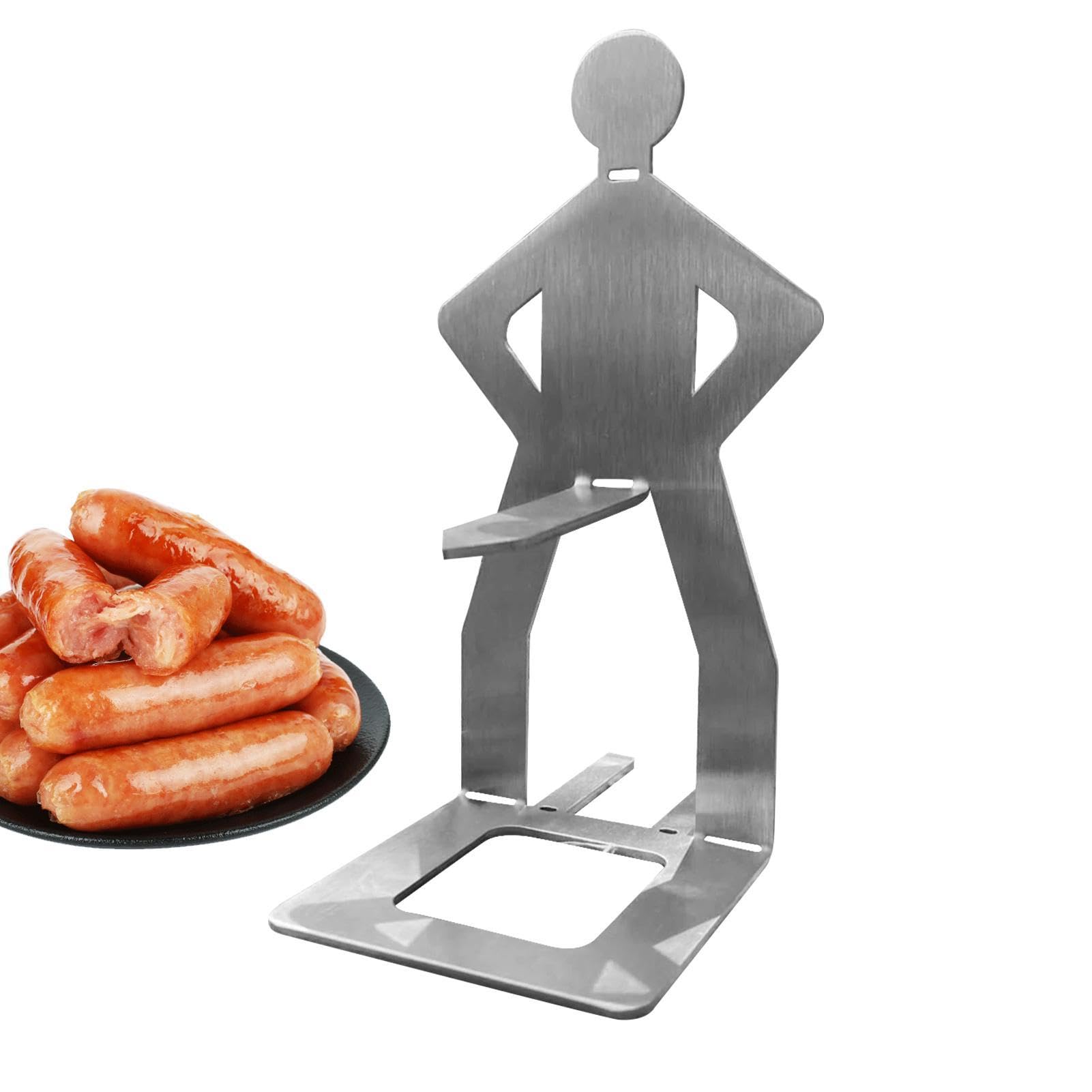 CHSEROK Lot De 2 Grilles De Barbecue à Saucisses, En Acier Inoxydable, 205 X 75 Mm, Support De Barbecue Pour Hot-dog, Accessoires De Barbecue Pour Homme, Pour Barbecue, Cadeaux