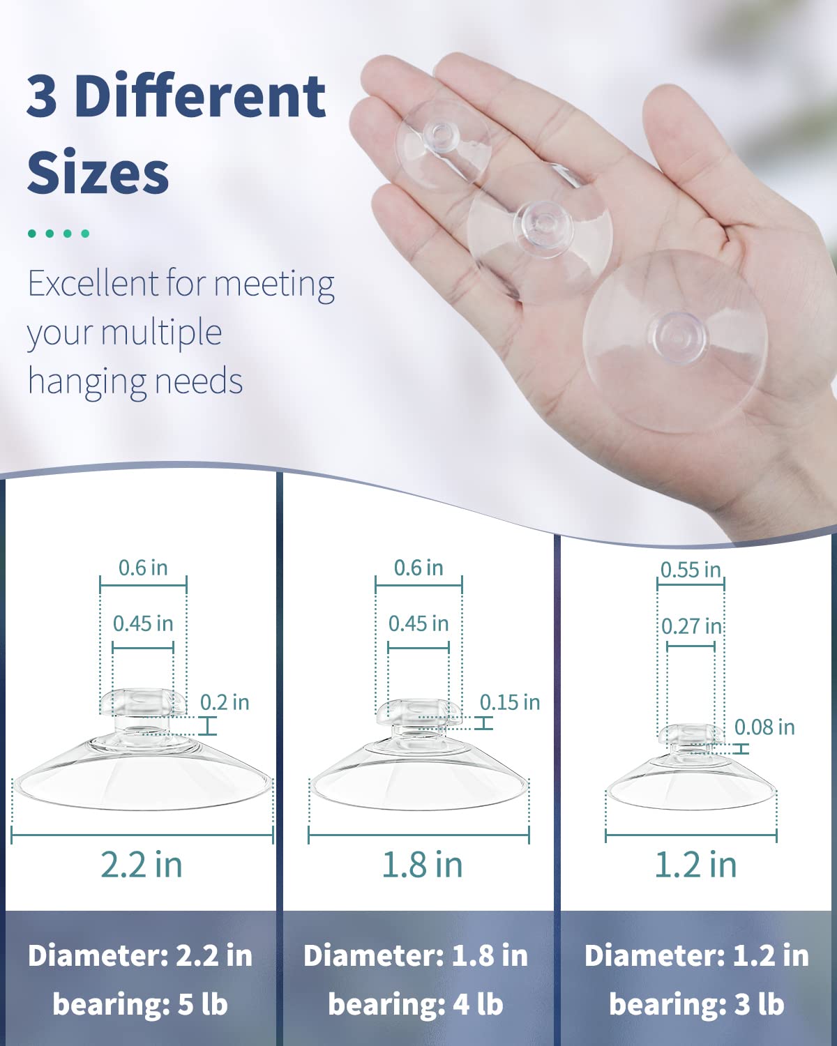 Ventouses Pour Verre 150 Pièces Ventouse En Caoutchouc Pour Le Verre Aspiration Double Face