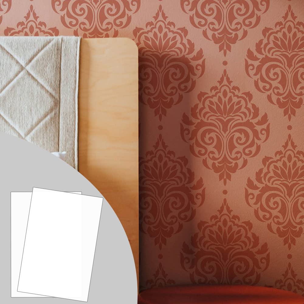 10 Pezzi Fogli da Stencil Bianchi Mylar A4, Quadrati Vuoti in Mylar, Acrilico Trasparente per Taglio Fai-da-te