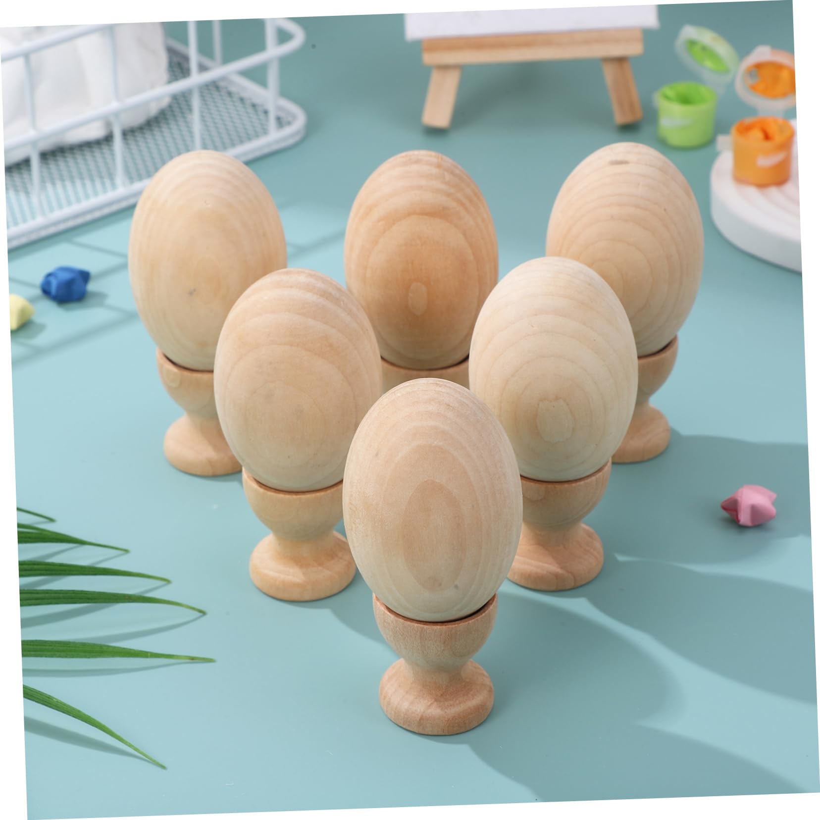 Toyvian 24pezzi Non Trattate Per Decorazione Portauova Per Attività Creative e Decorazioni