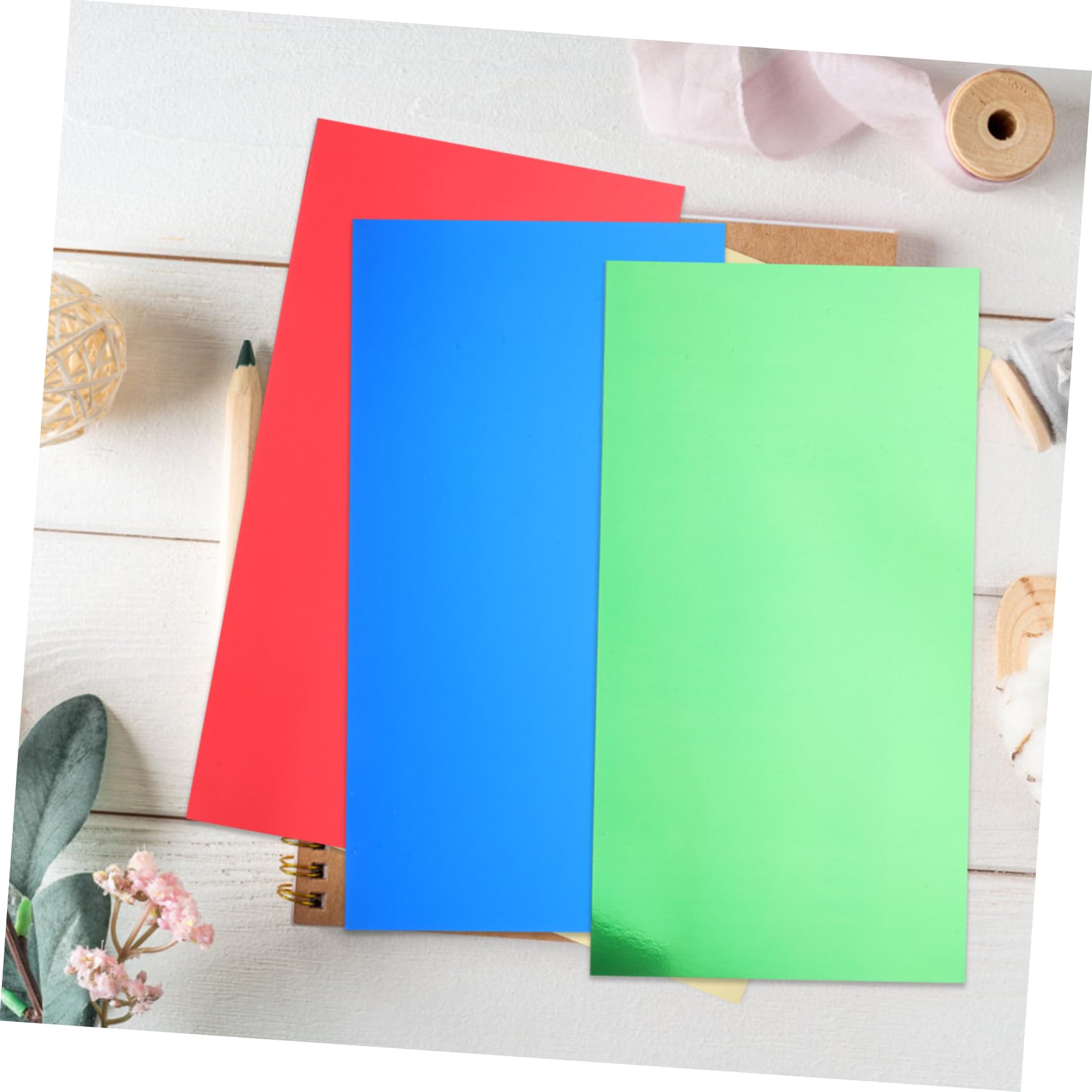 Uonlytech 60pièces Papier Cartonné DIY Réfléchissant Scrapbooking Loisirs Créatifs Carte Vœux Affiche